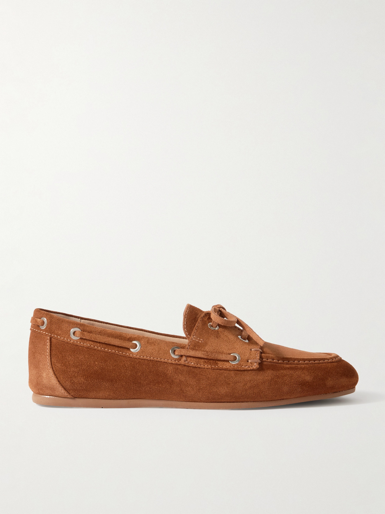 Stuart Weitzman Tinsley Suede Loafers In Brown