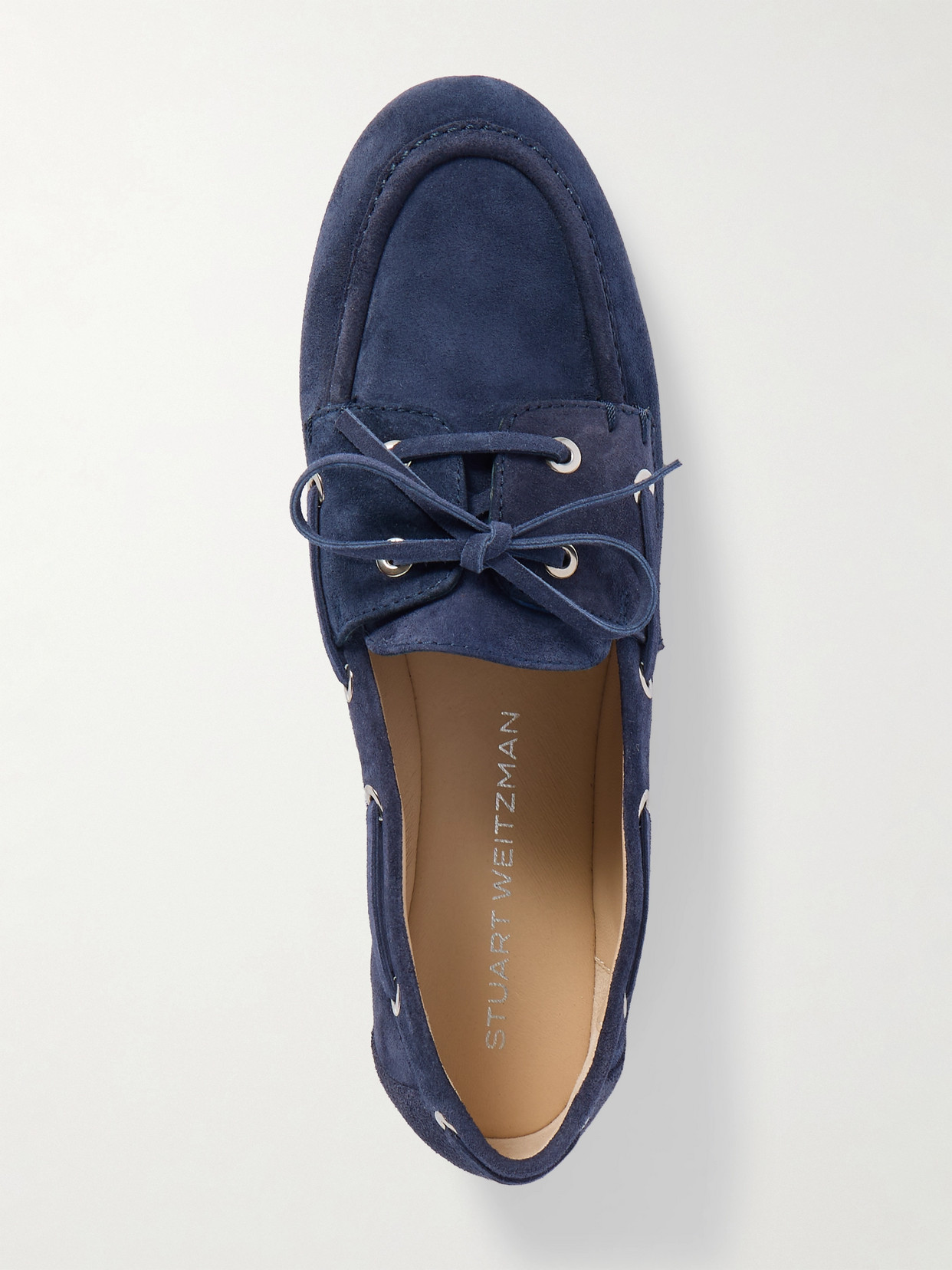 Stuart Weitzman Tinsley Suede Loafers In Blue
