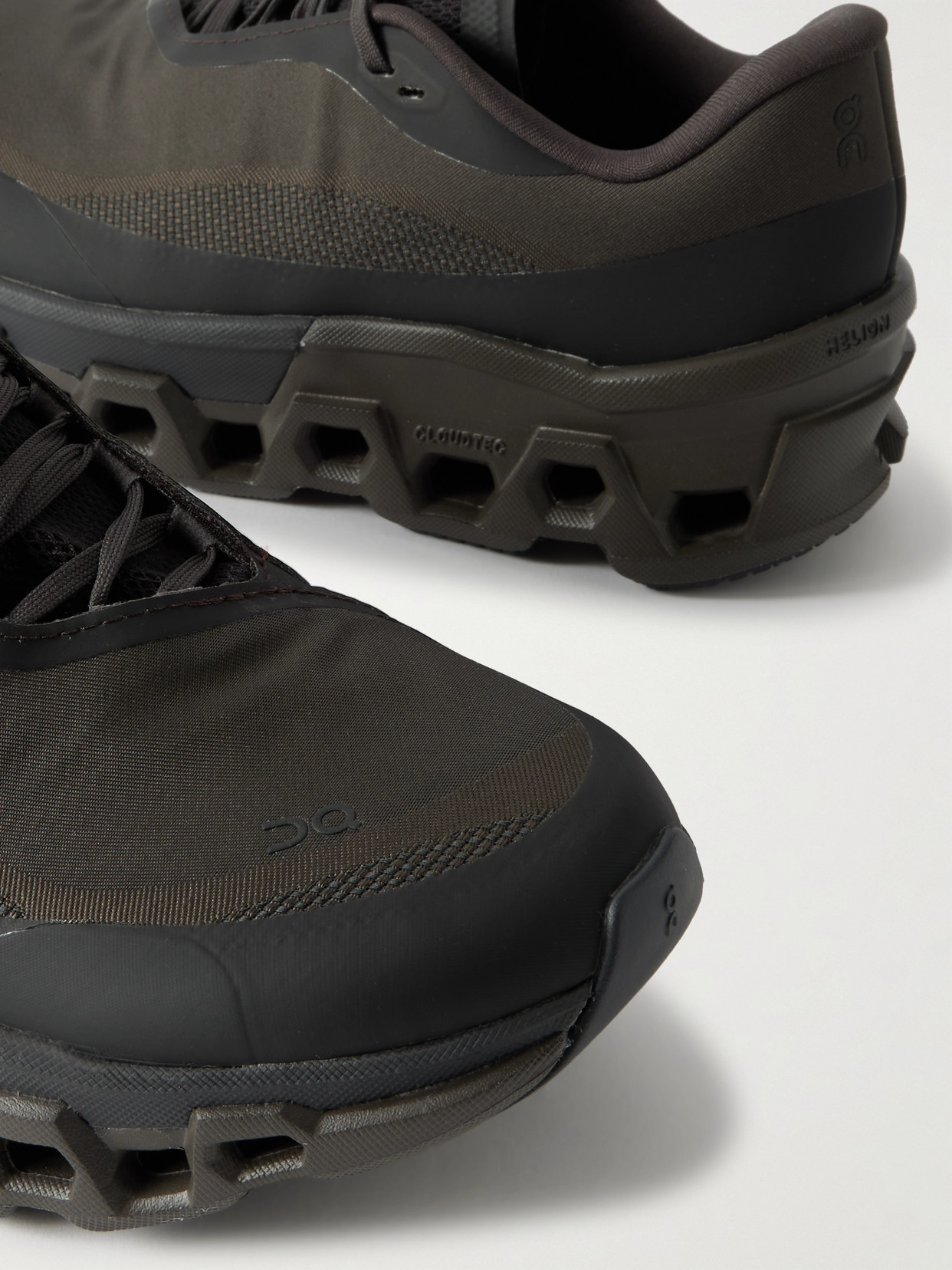 On Cloudmster 2 Rubber-trimmed Mesh Sneakers In Black