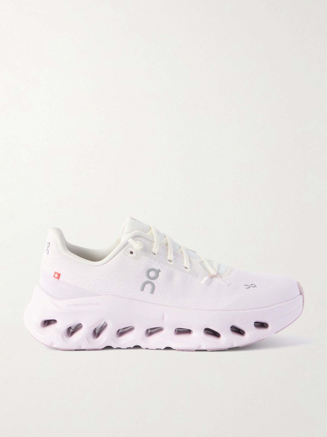 On Cloudtilt Stretch Recycled-knit Sneakers In White