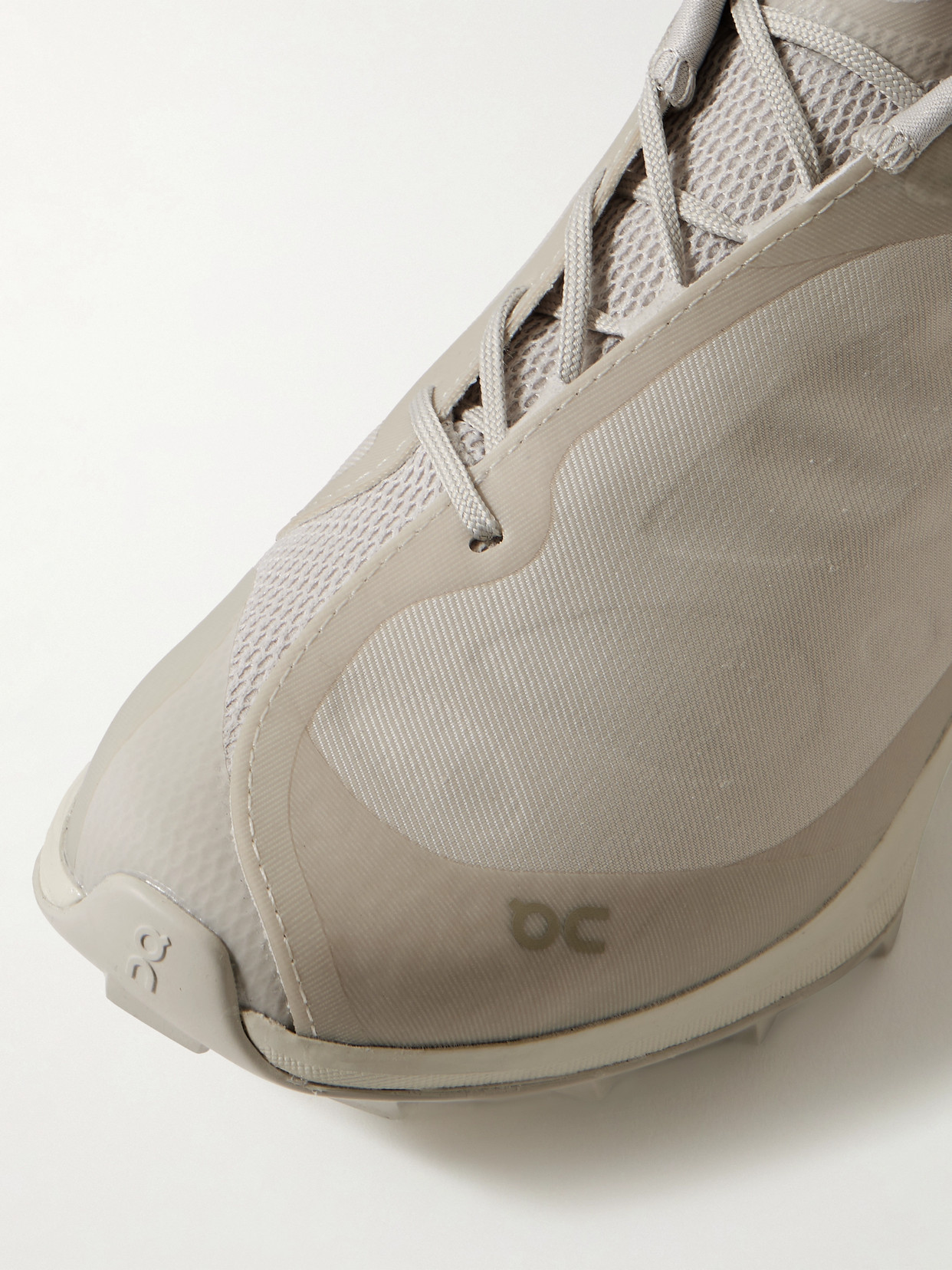ON + POST ARCHIVE FACTION CLOUDVENTURE PEAK RECYCLED-TWILL AND MESH SNEAKERS