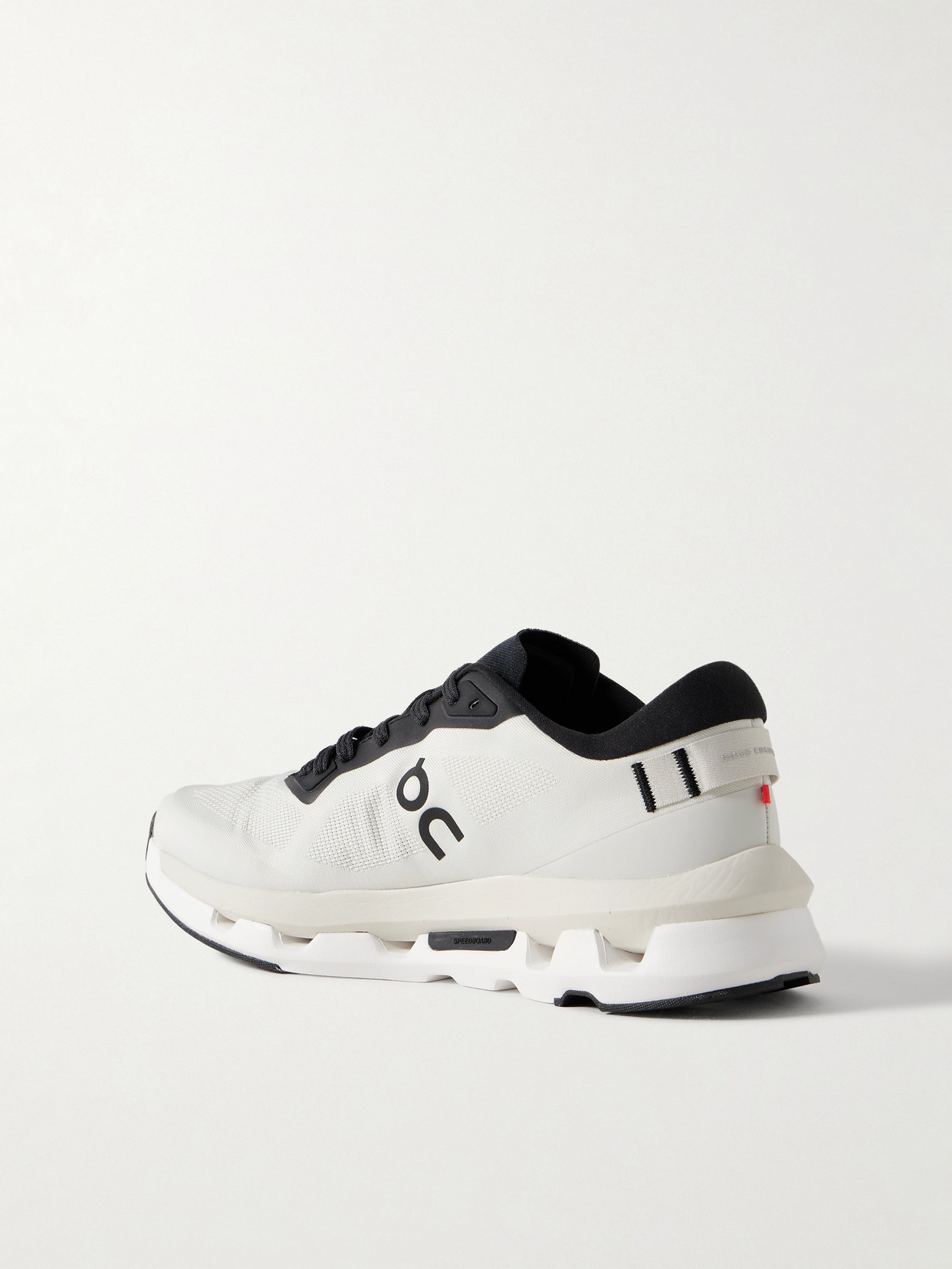 On Cloudze Stretch Recycled-knit Sneakers In White
