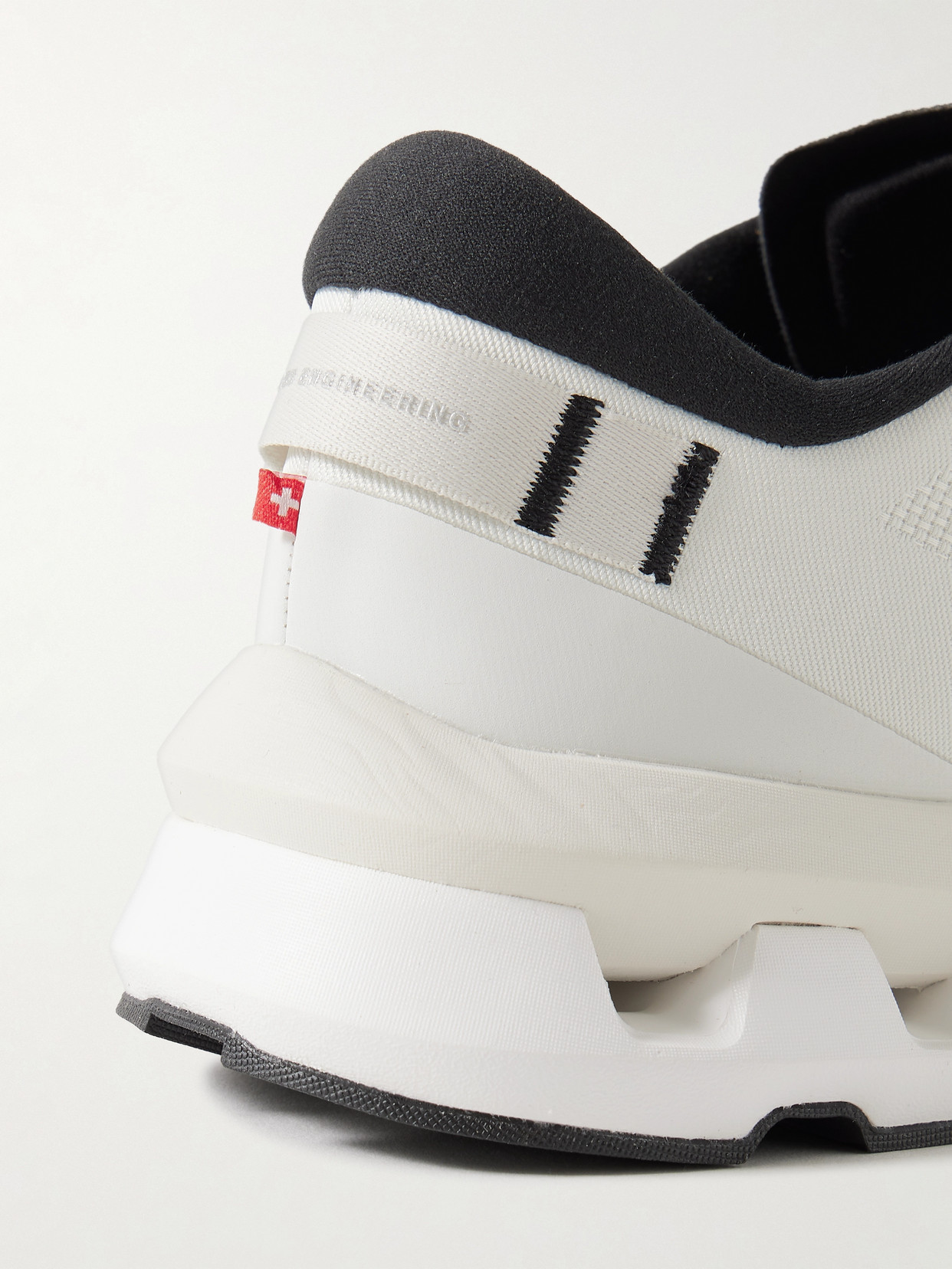 On Cloudze Stretch Recycled-knit Sneakers In White