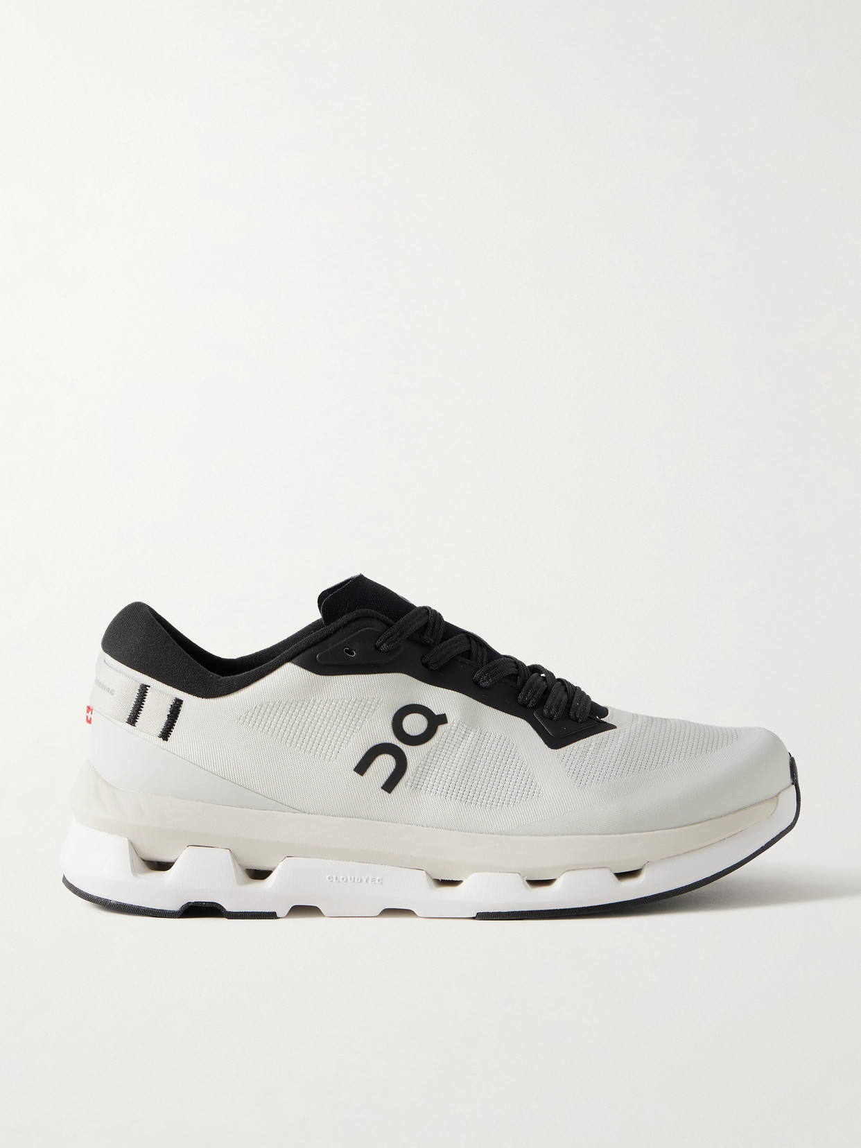 On Cloudze Stretch Recycled-knit Sneakers In White
