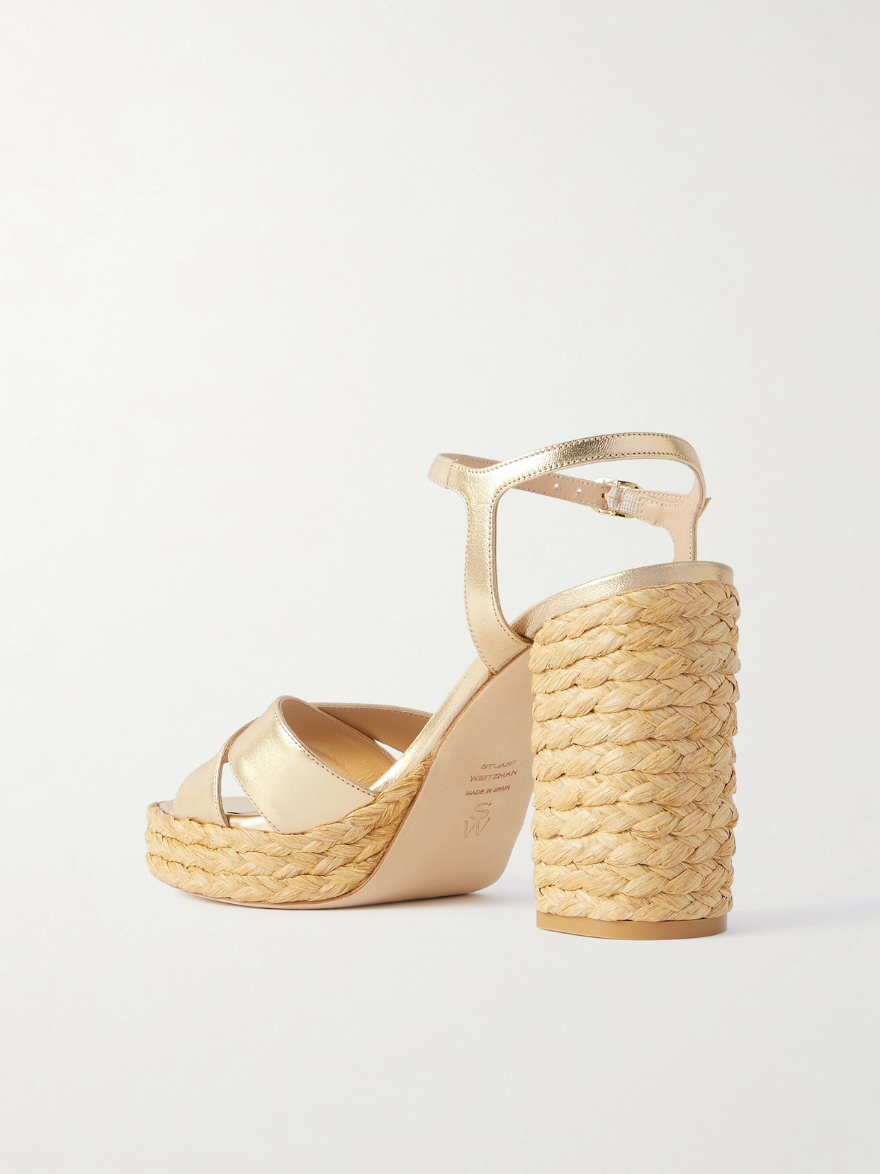 Dayna Metallic Leather Platform Sandals