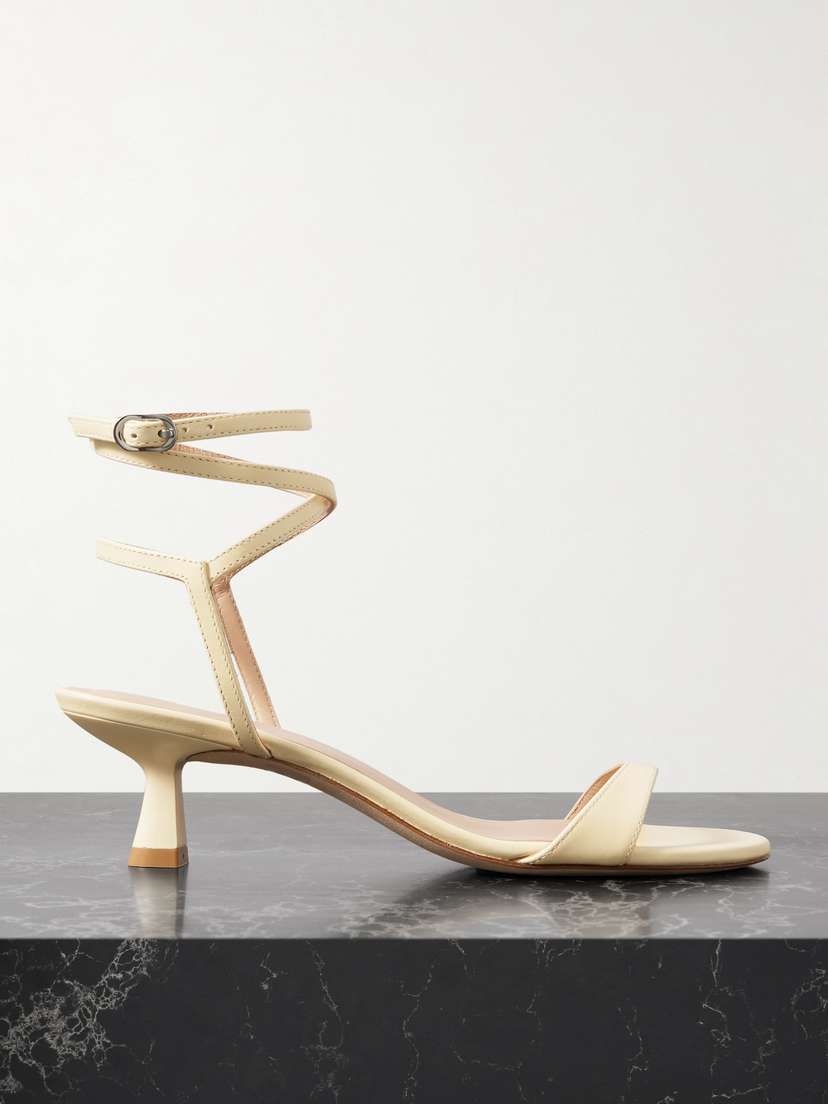 Stuart Weitzman Nudist Wrap Leather Sandals