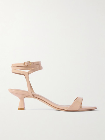 Stuart Weitzman Nudist Wrap patent-leather sandals