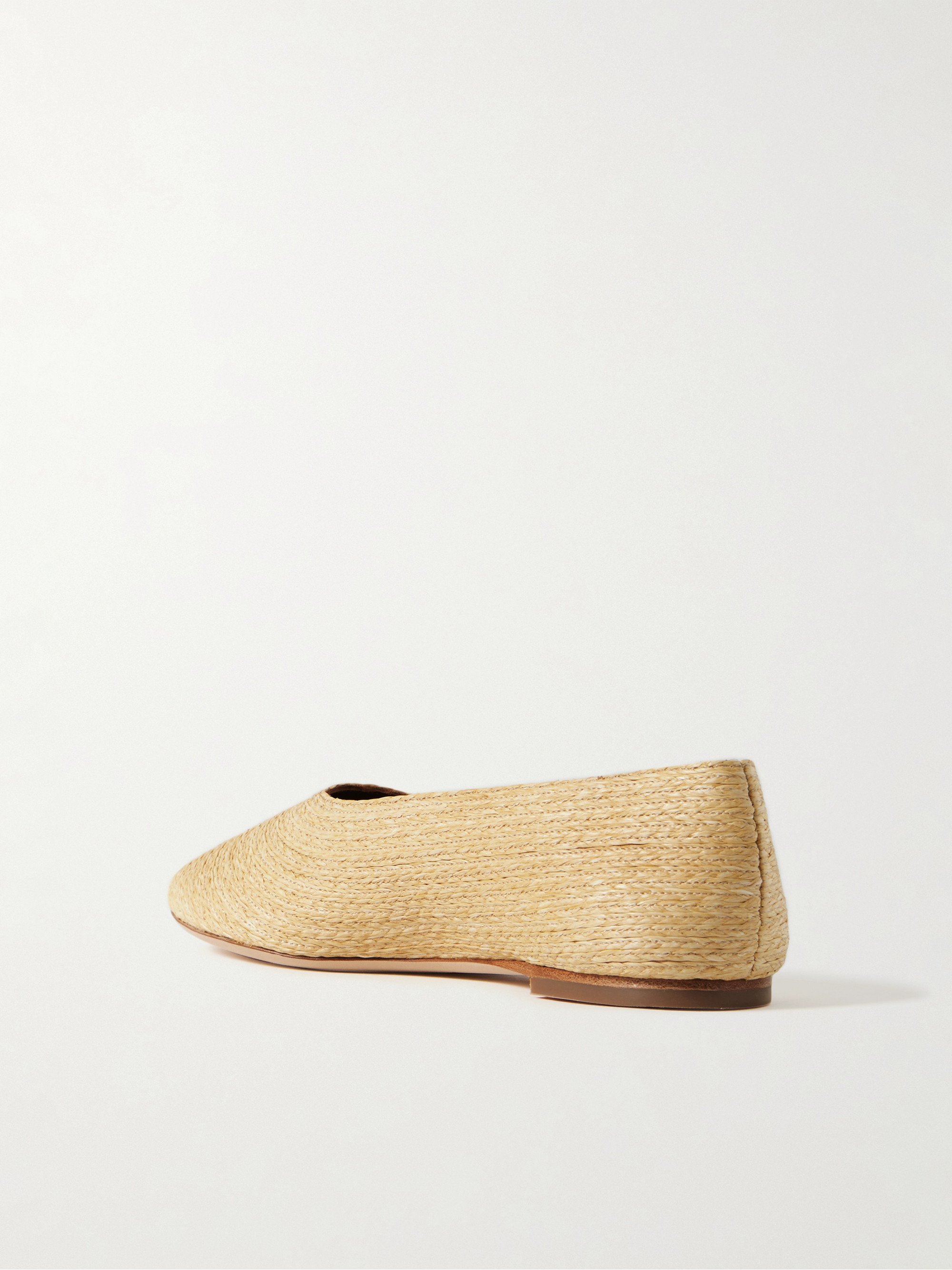 Staud Alba raffia ballet flats thumbnail