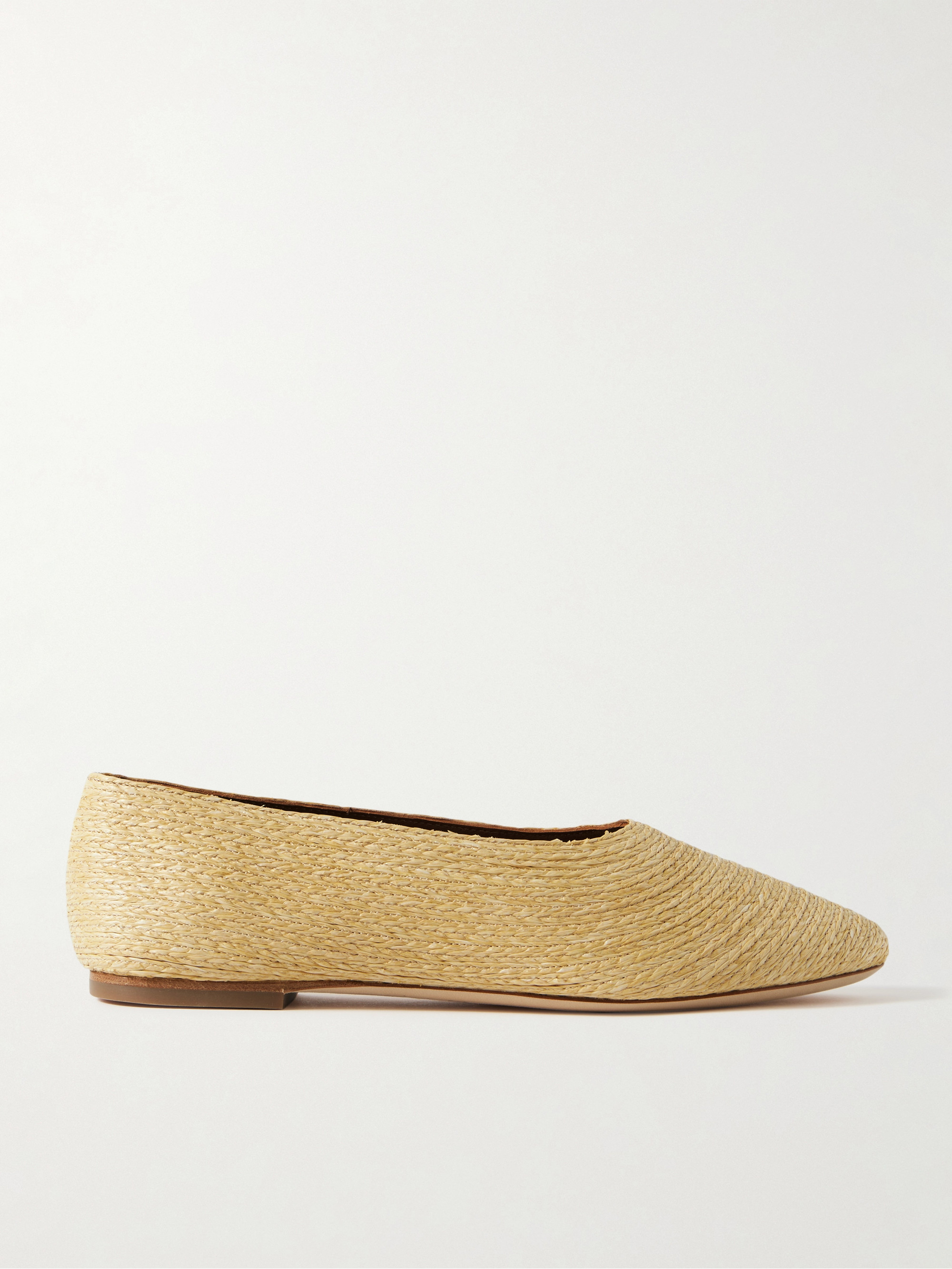 Staud Alba raffia ballet flats
