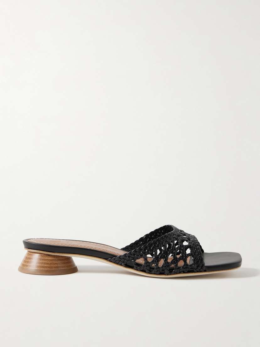 Staud Simone Braided Leather Sandals