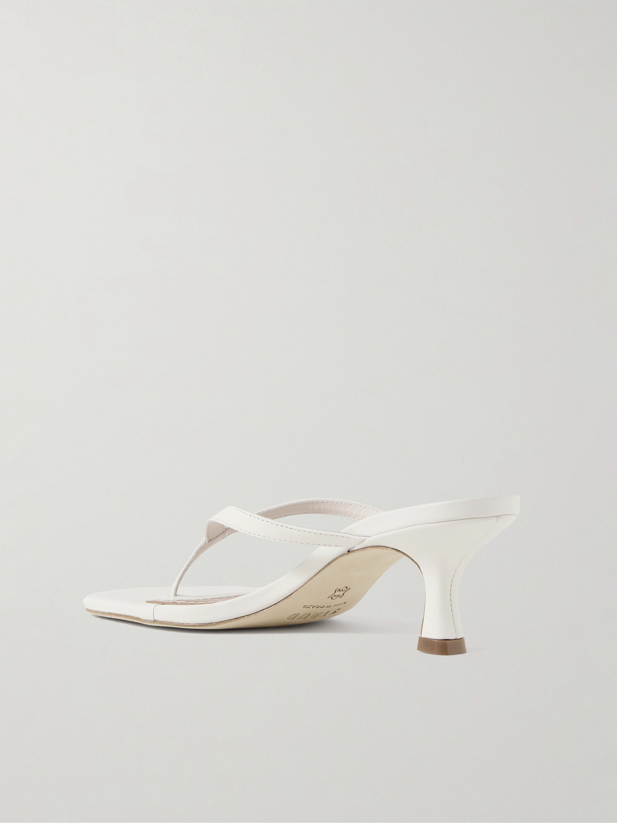 Staud Freja Leather Thong Sandals