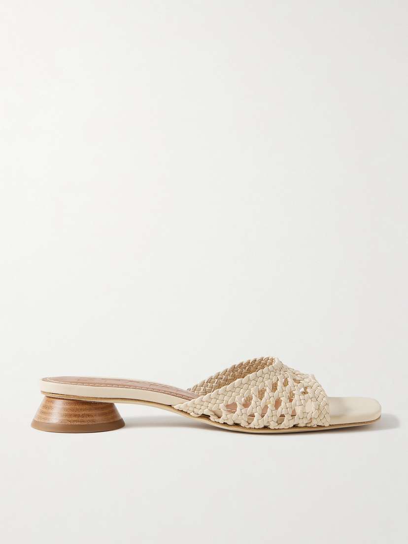 Staud Simone Braided Leather Sandals