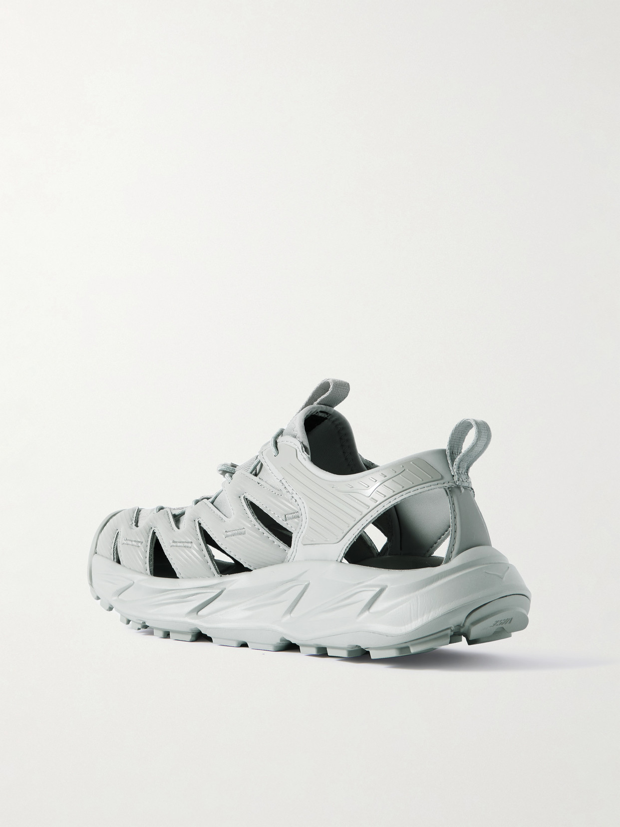 Hoka Hopara Rubber-trimmed Neoprene Sandals In Gray