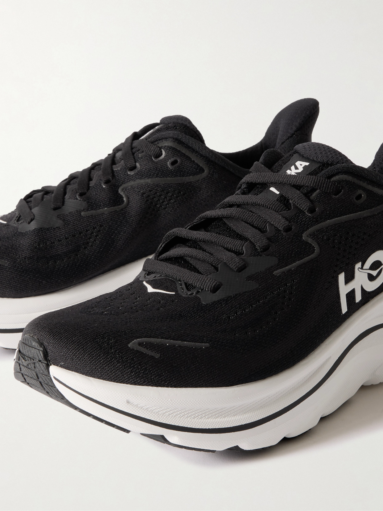 Hoka One One Rincon 4 1155130-bblc Sneaker Mens Black Lace Up Road Running Shoes