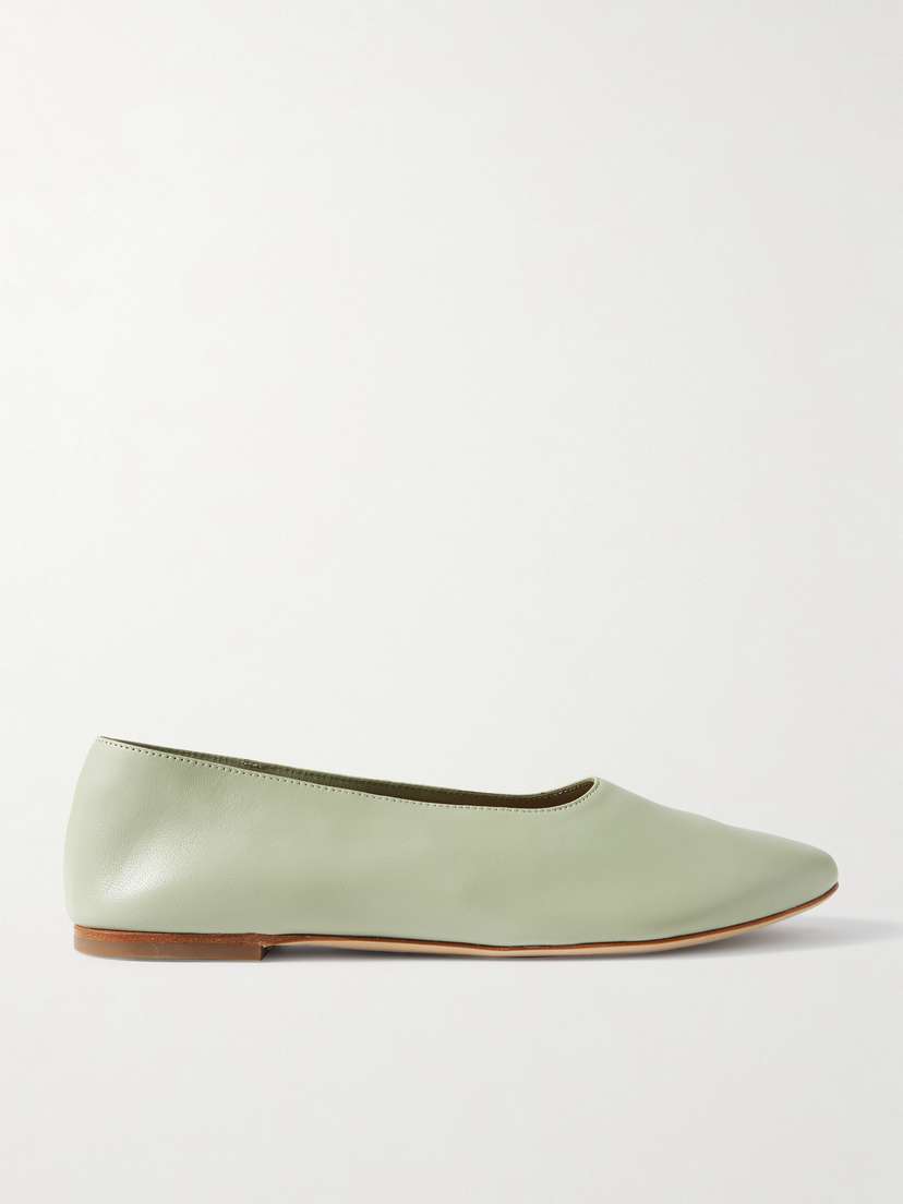 Staud Alba Leather Ballet Flats