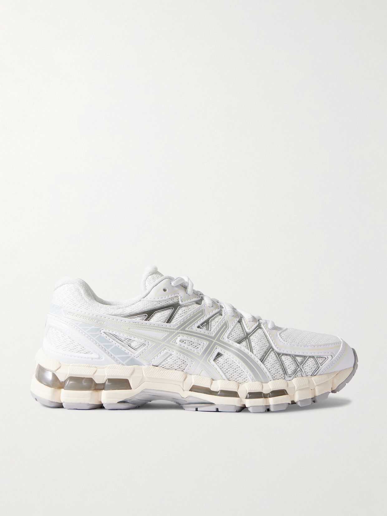 ASICS GEL-KAYANO 20 RUBBER-TRIMMED MESH SNEAKERS