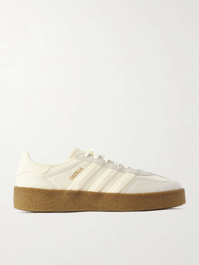 adidas Originals + Clot Gazelle Suede-trimmed Jacquard Sneakers