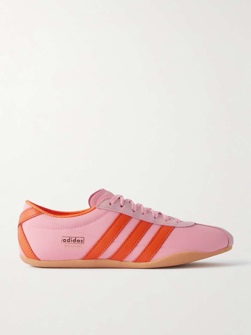 adidas Originals Tokyo W Leather And Suede-trimmed Shell Sneakers