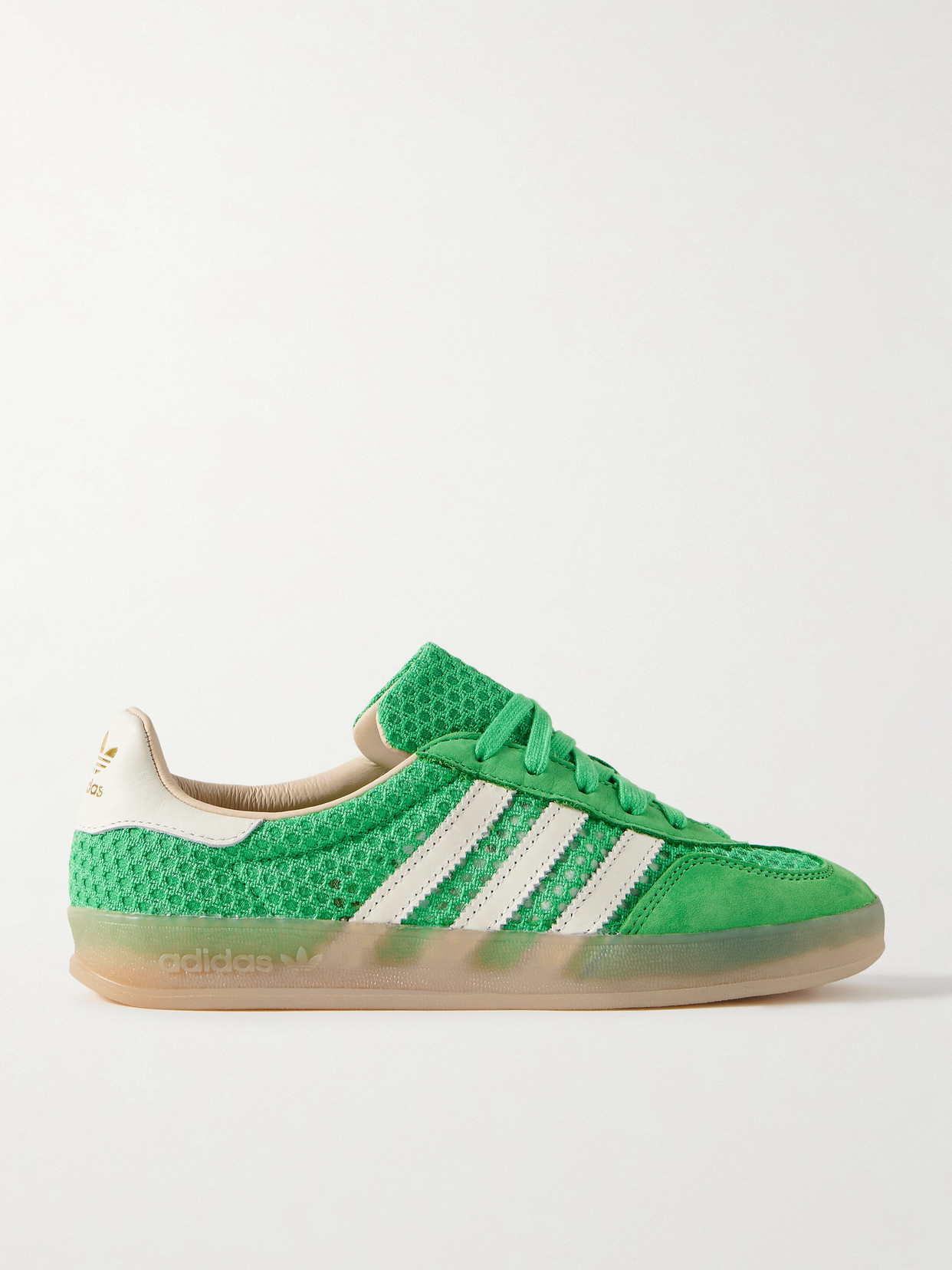 Adidas Originals Gazelle Indoor Crocheted Sneakers In Green