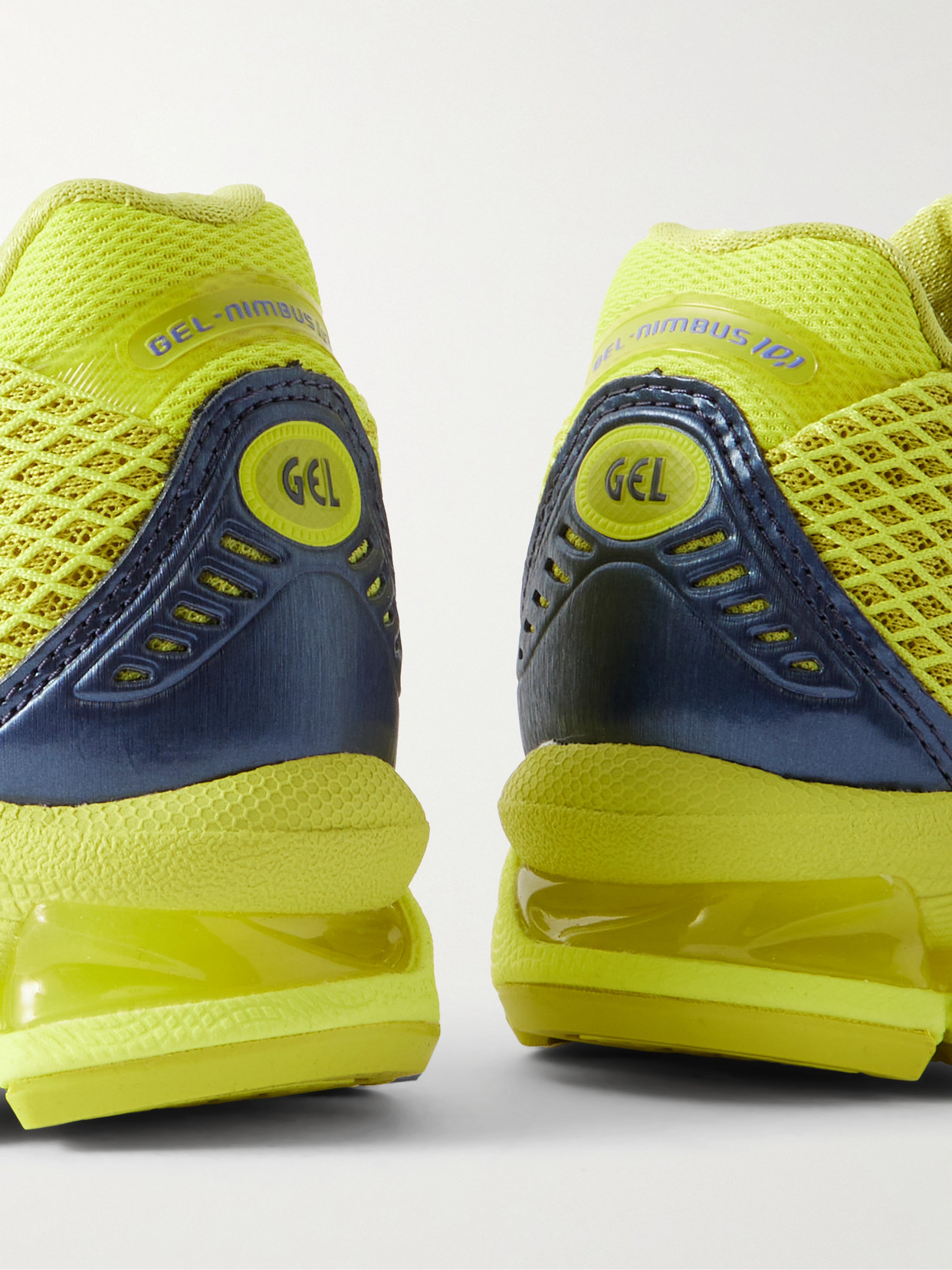 Gel-Nimbus 10.1 Metallic Rubber-Trimmed Sneakers