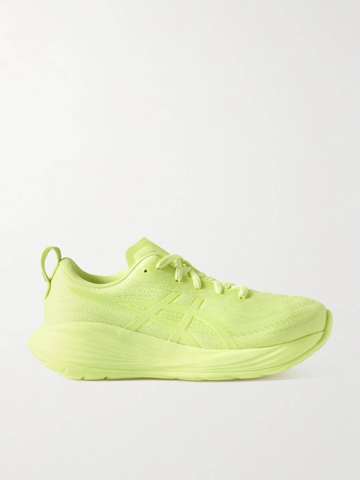 Asics - Gel-cumulus 27 Rubber-trimmed Mesh Sneakers - Pastel yellow