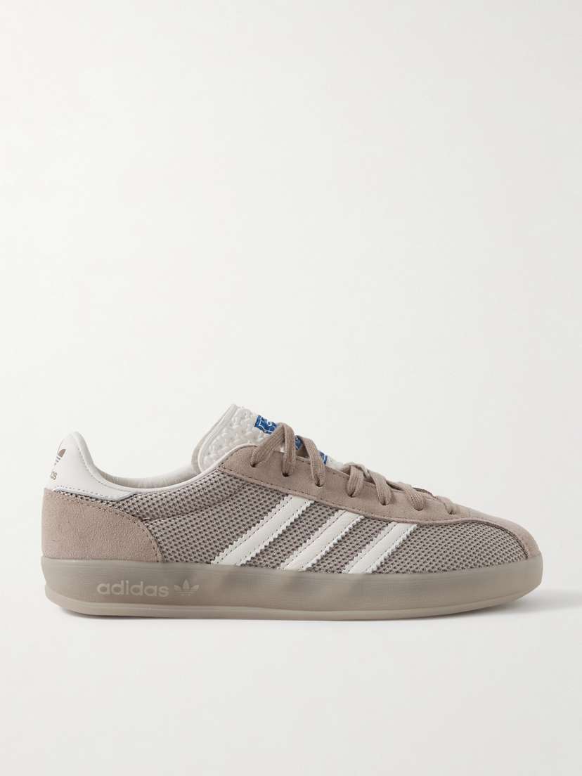adidas Originals Gazelle Indoor Pro Suede And Leather-trimmed Mesh Sneakers