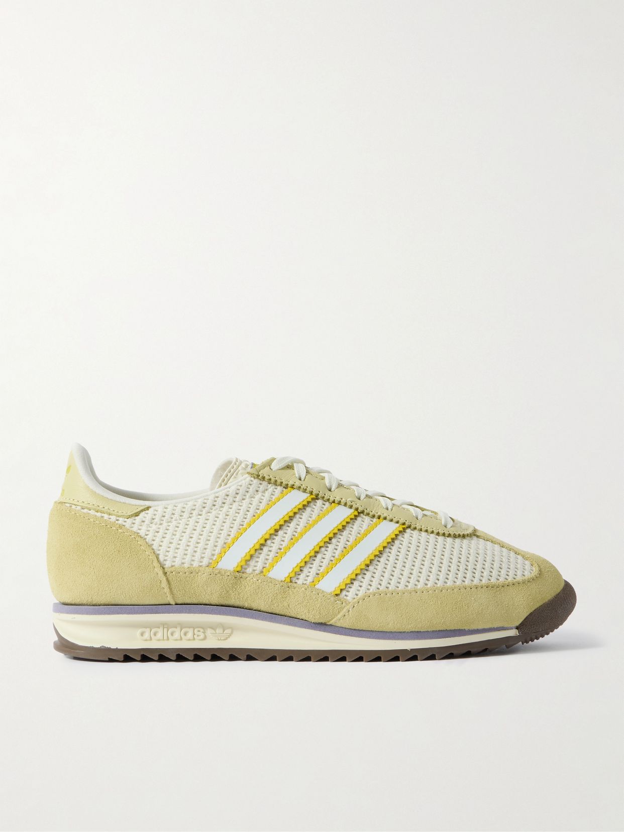 SL 72 OG suede and leather-trimmed mesh sneakers