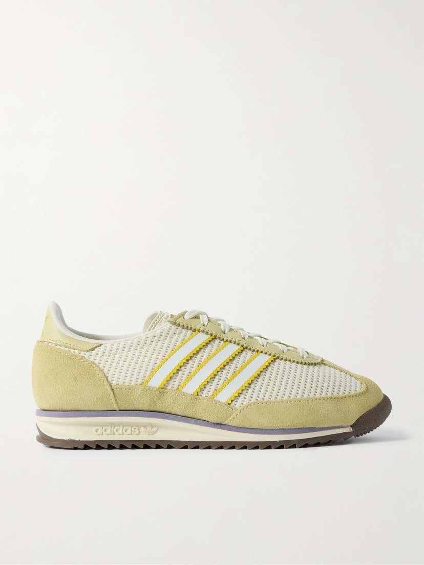 adidas Originals Sl 72 Og Suede And Leather-trimmed Mesh Sneakers
