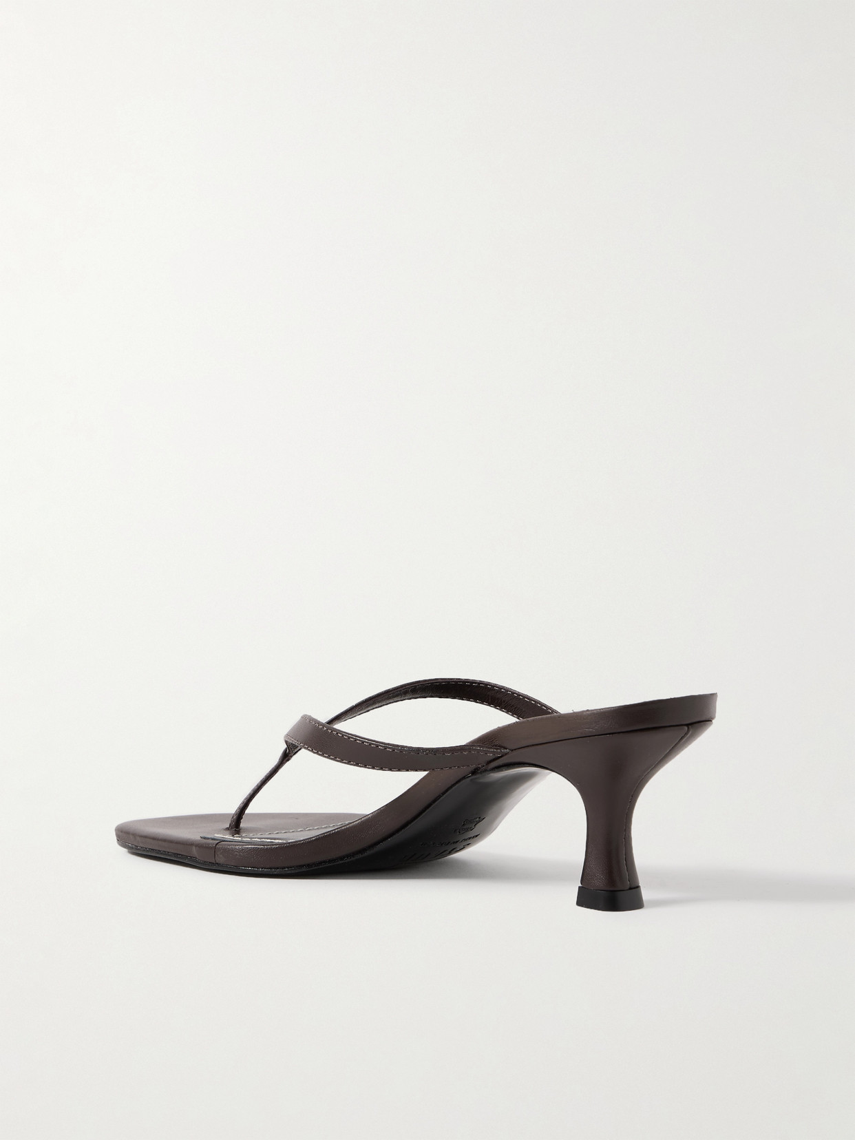 Staud Freja Beaded Leather Thong Sandals