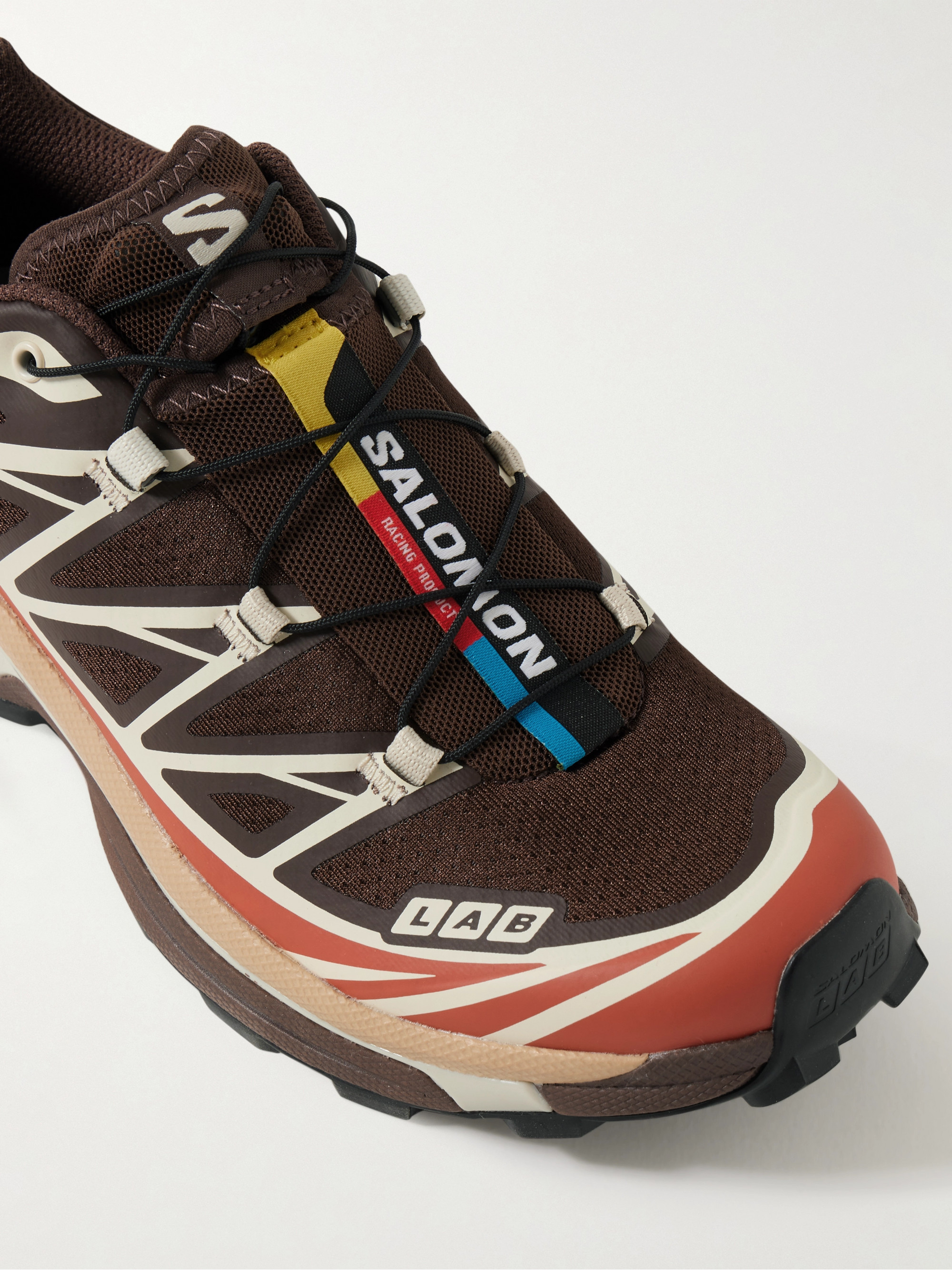 Salomon XT-6 rubber-trimmed mesh sneakers thumbnail