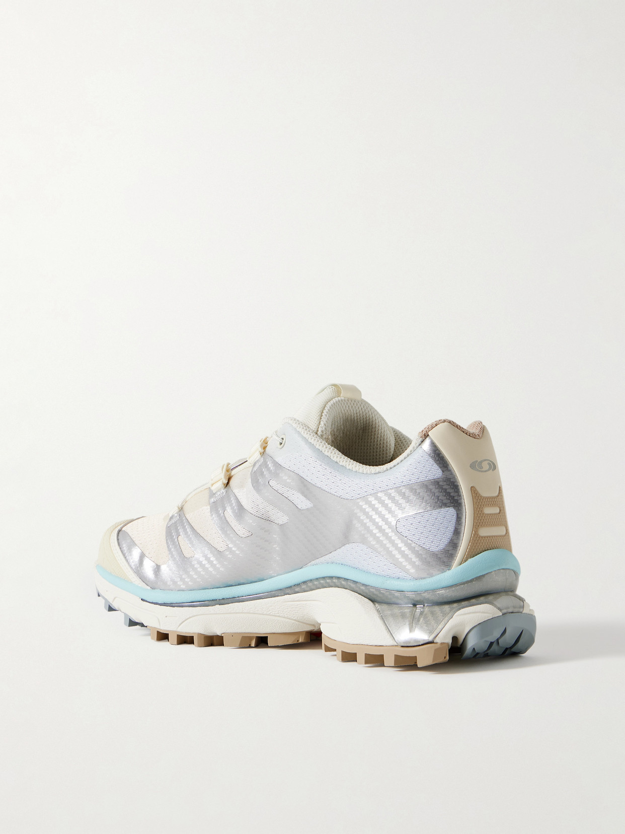Salomon Xt-4 Og Rubber-trimmed Mesh Sneakers In Silver
