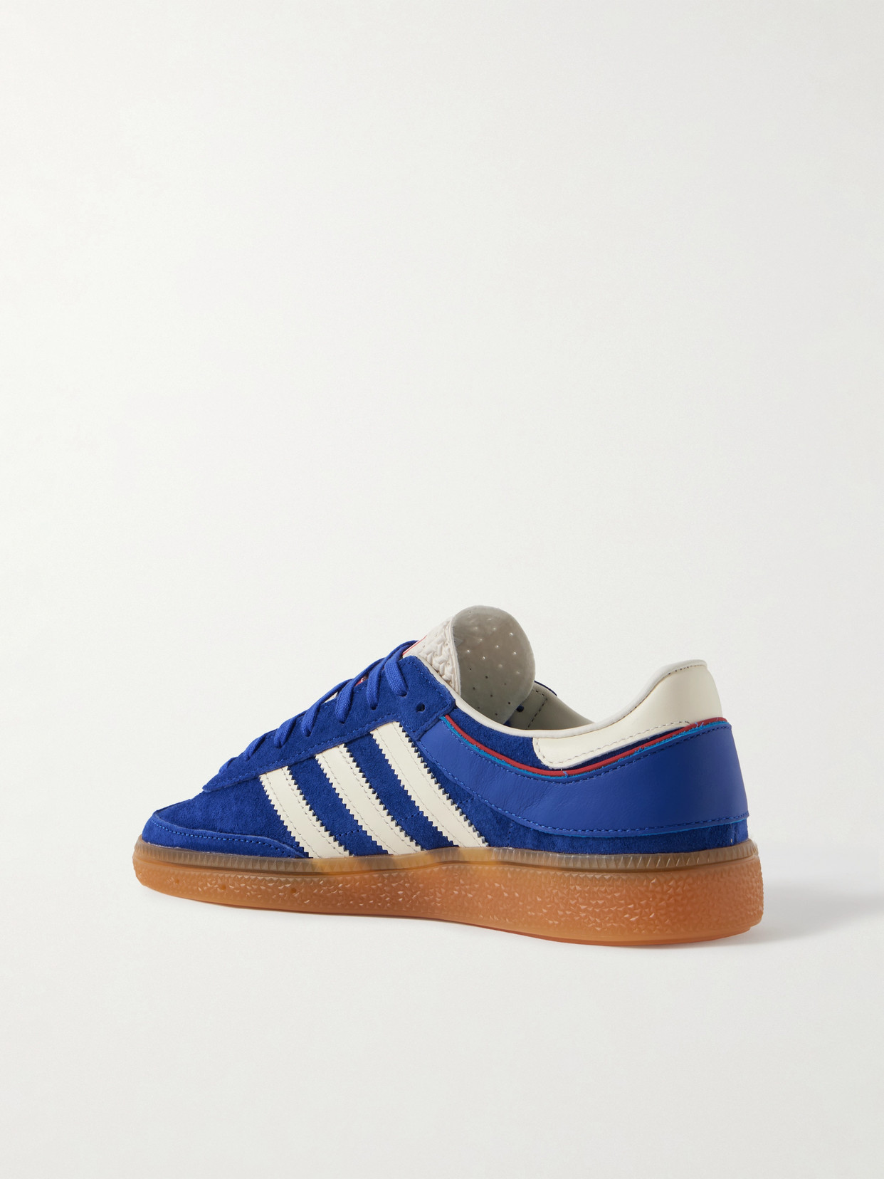 ADIDAS ORIGINALS HANDBALL CUP SPEZIAL RUBBER-TRIMMED SUEDE AND LEATHER SNEAKERS