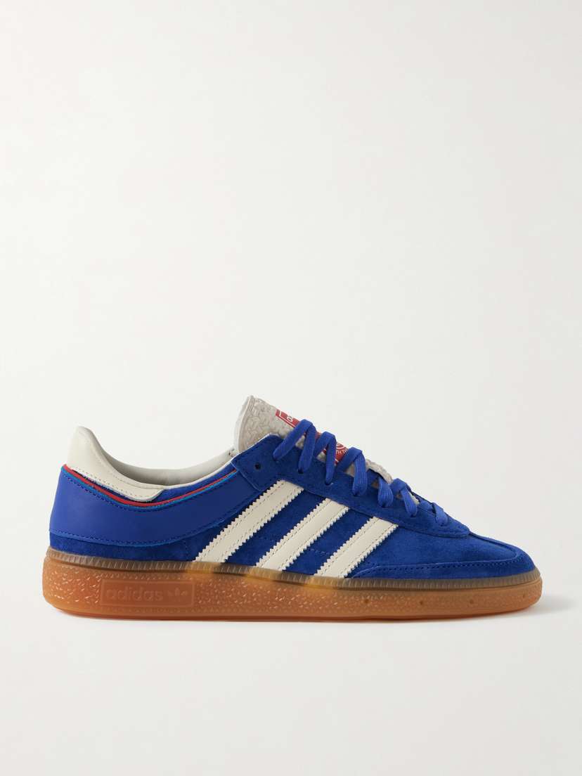 adidas Originals Handball Cup Spezial Rubber-trimmed Suede And Leather Sneakers