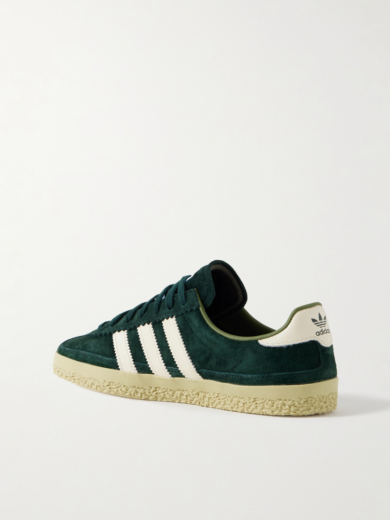 ADIDAS ORIGINALS ROELLE SPEZIAL LEATHER-TRIMMED SUEDE SNEAKERS