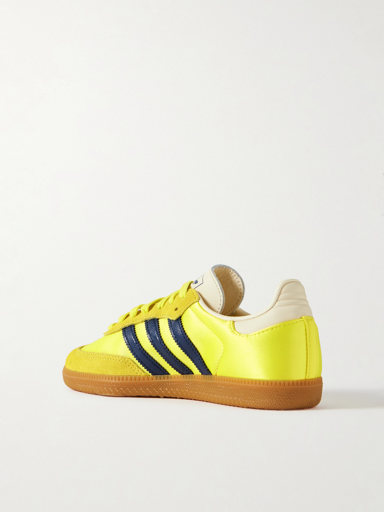 Adidas Originals Samba Og Suede And Leather-trimmed Satin Sneakers In Yellow