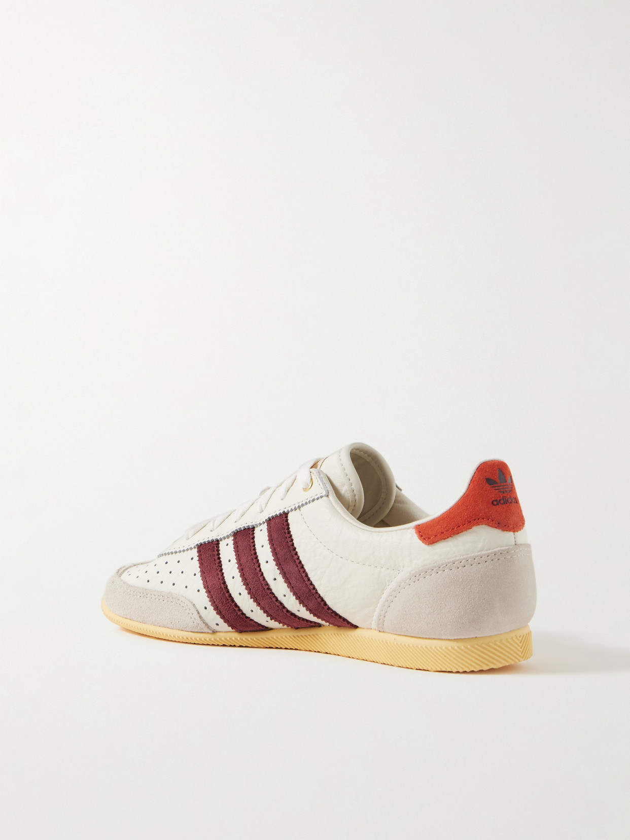 Adidas Originals Womens Offwhite Shadow Red Oran Japan Leather Low-top Trainers In Off-white