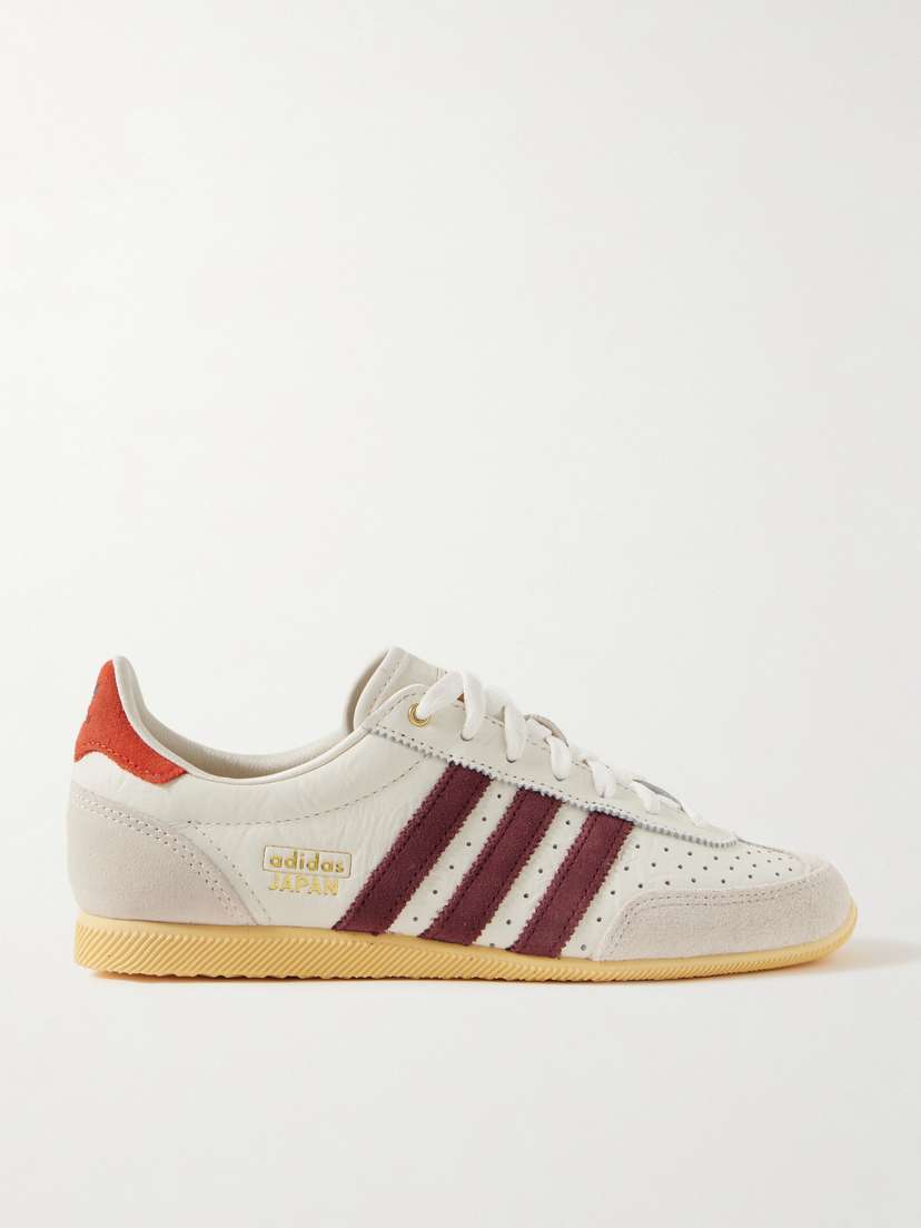adidas Originals Japan Suede-trimmed Leather Sneakers