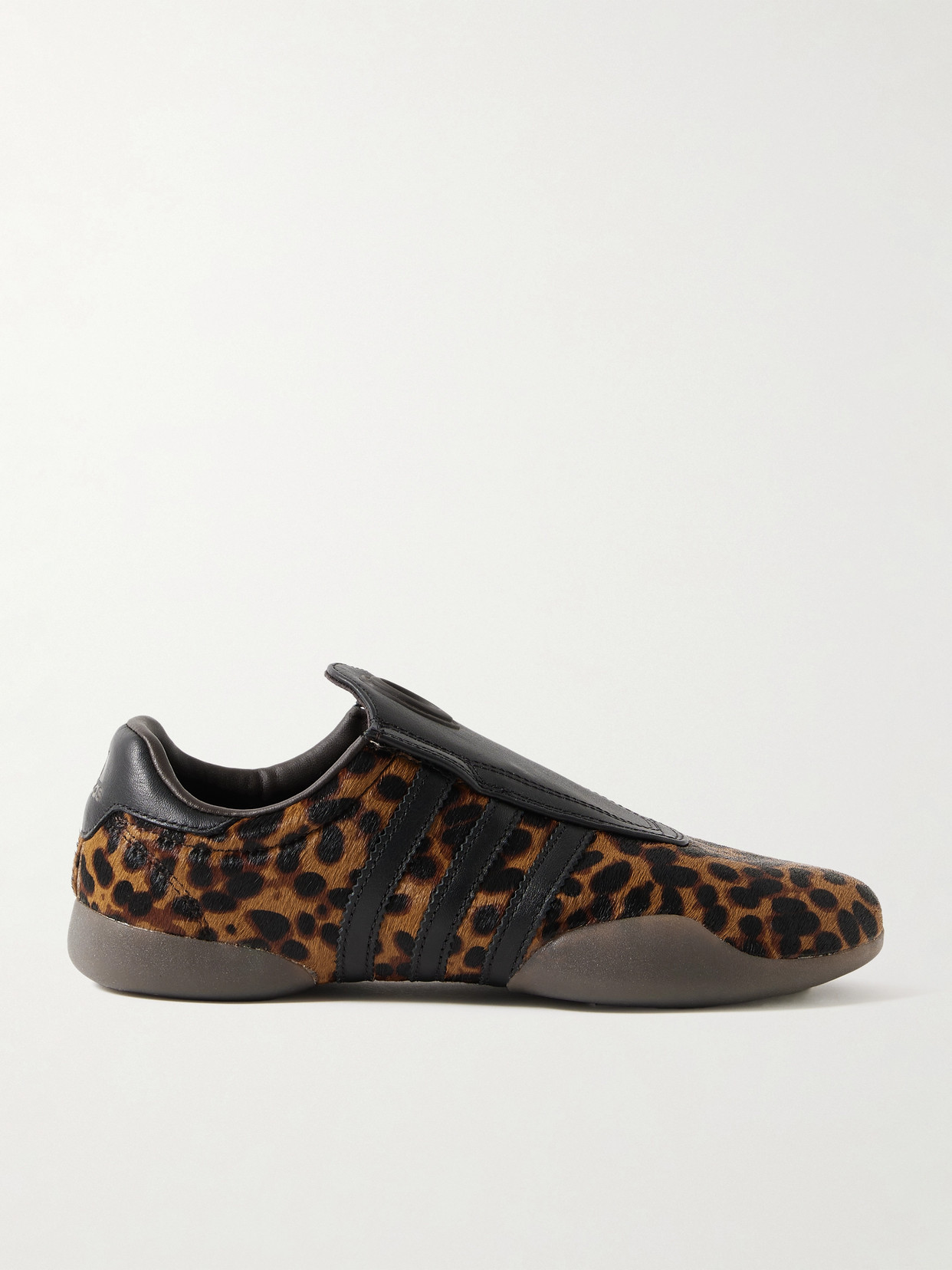 Adidas Originals Taekwondo Mei Leather-trimmed Leopard-print Pony Hair Sneakers In Animal Print