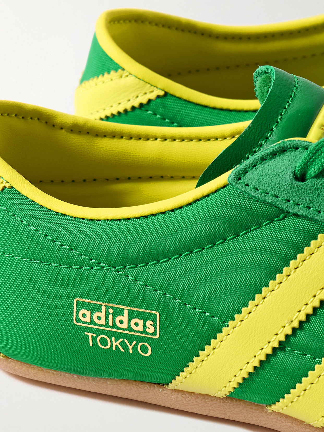 ADIDAS ORIGINALS TOKYO LEATHER AND SUEDE-TRIMMED MESH SNEAKERS