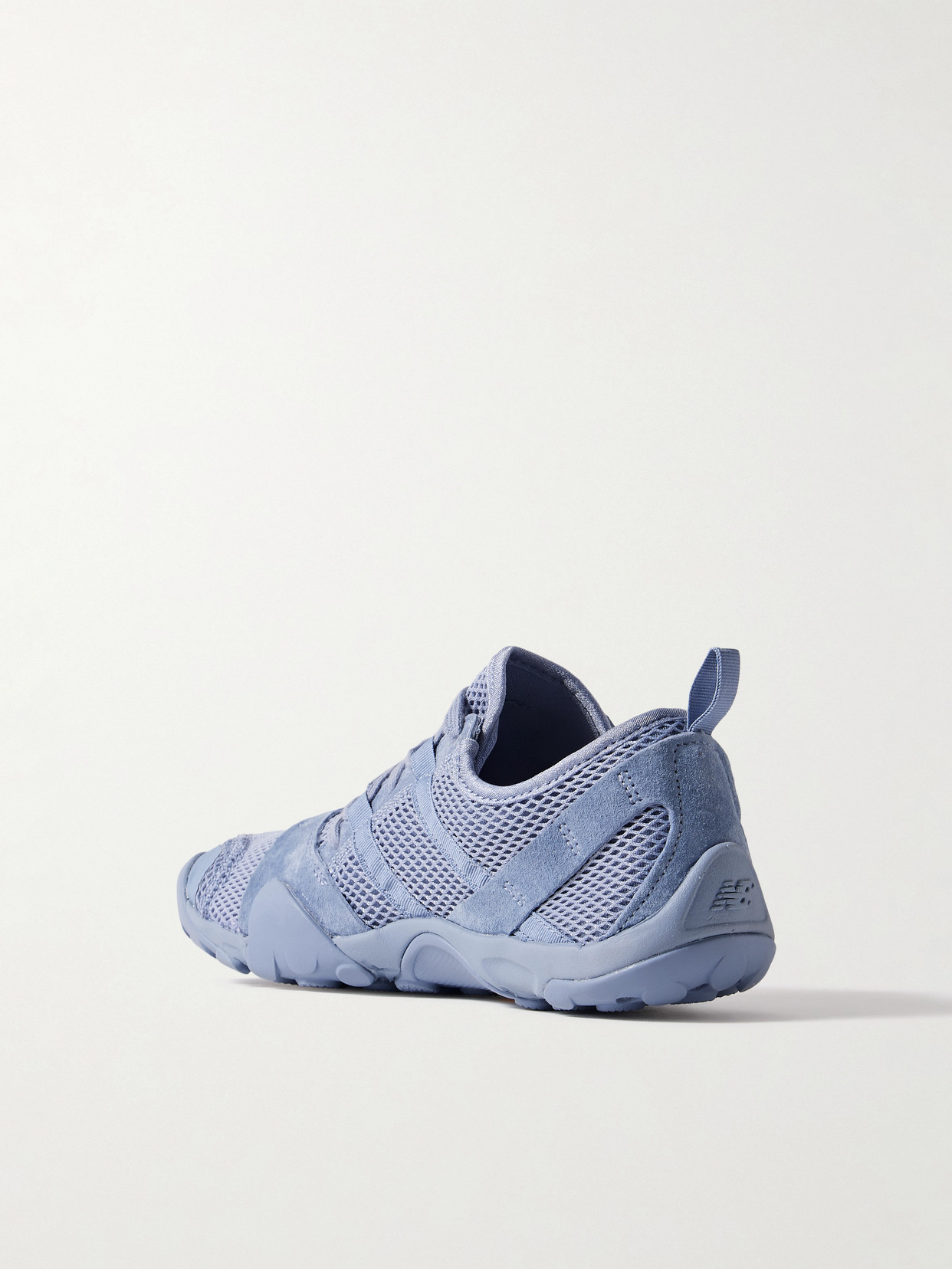Shop New Balance Minimus Suede-trimmed Mesh Sneakers