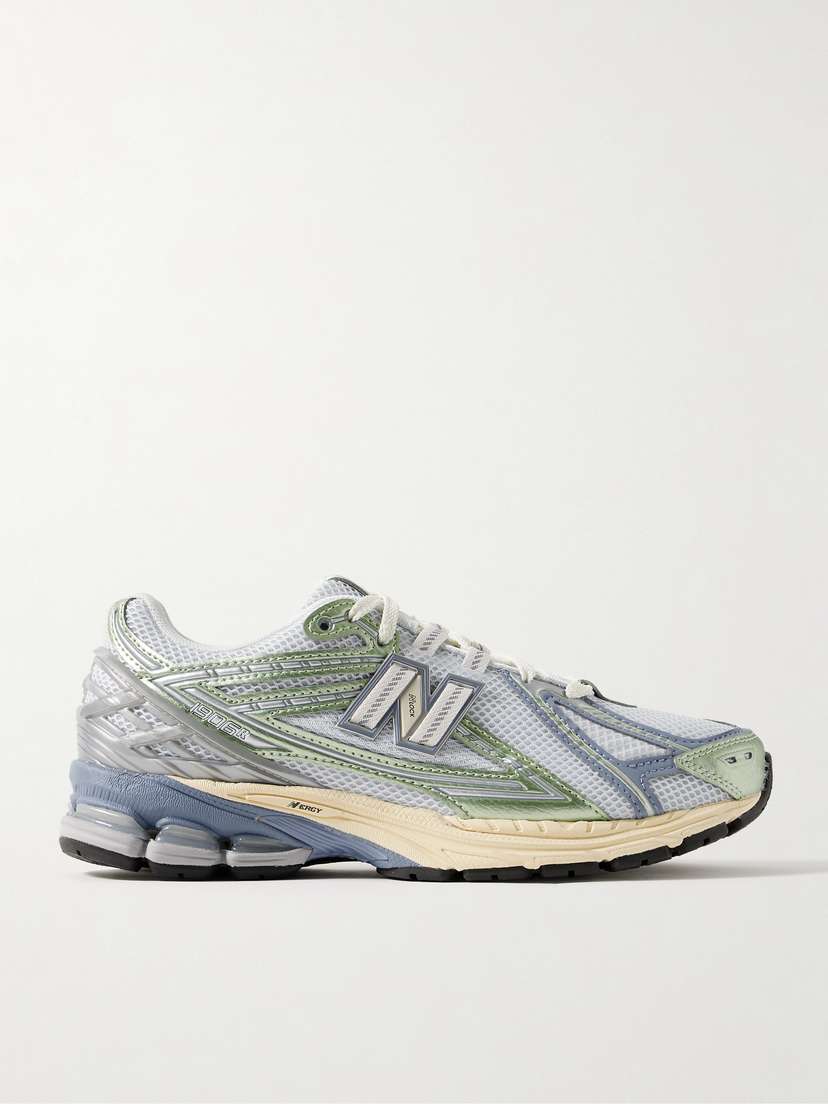 New Balance 1906r Metallic Leather-trimmed Mesh And Suede Sneakers