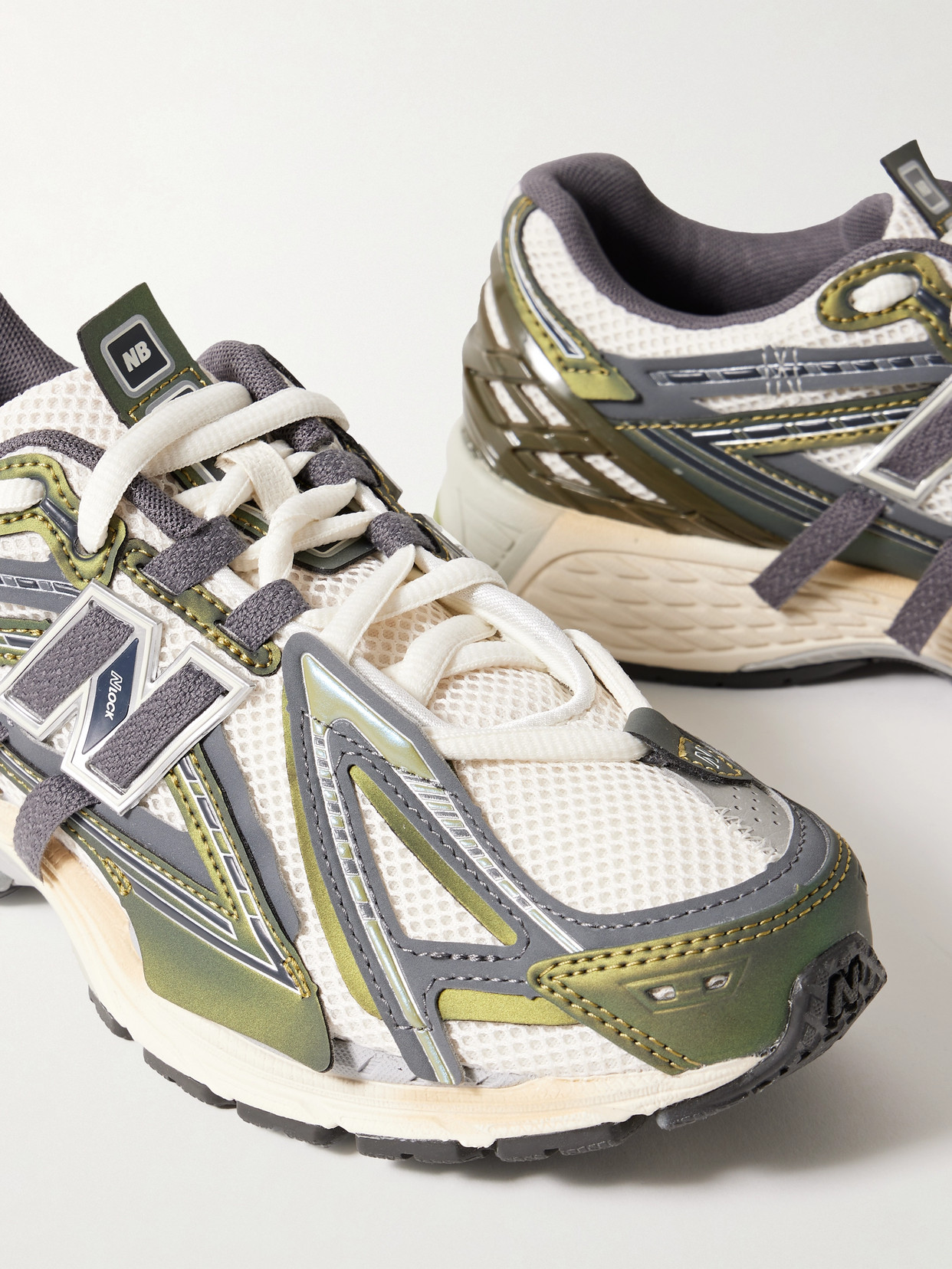 New Balance 1906a Rubber-trimmed Mesh Sneakers In Green