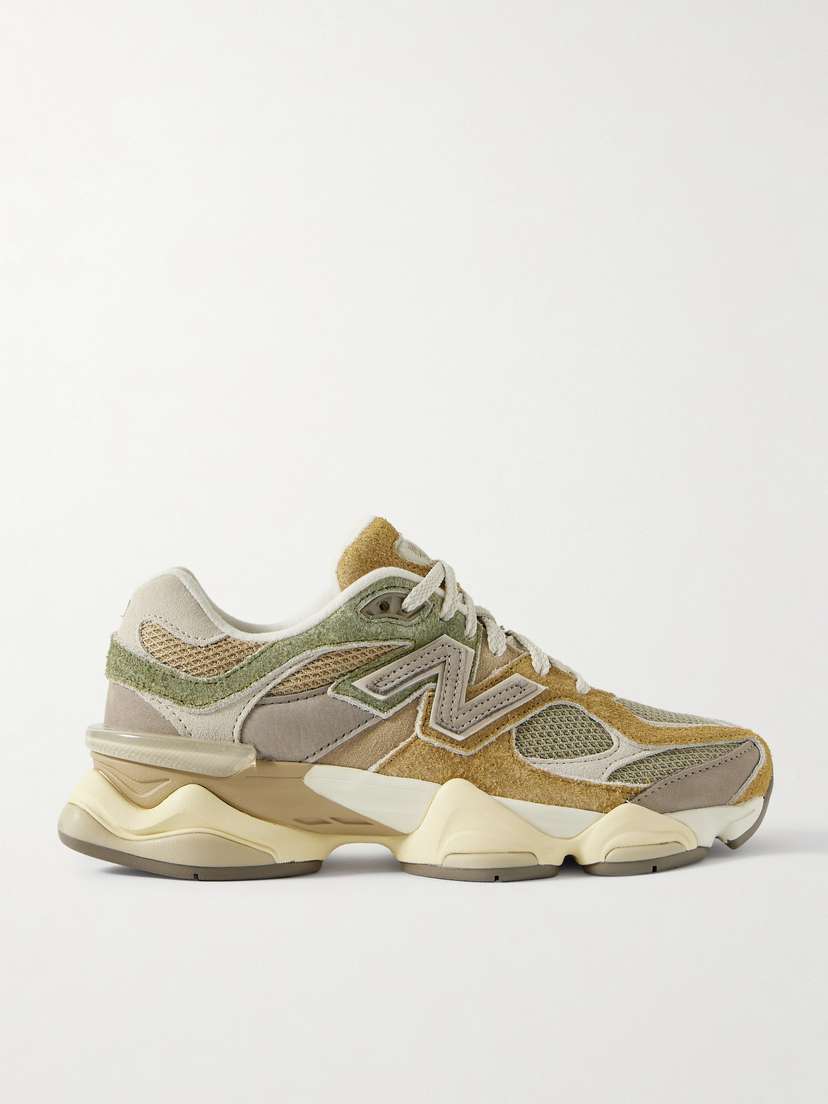 New Balance 9060 Nubuck-trimmed Suede And Mesh Sneakers