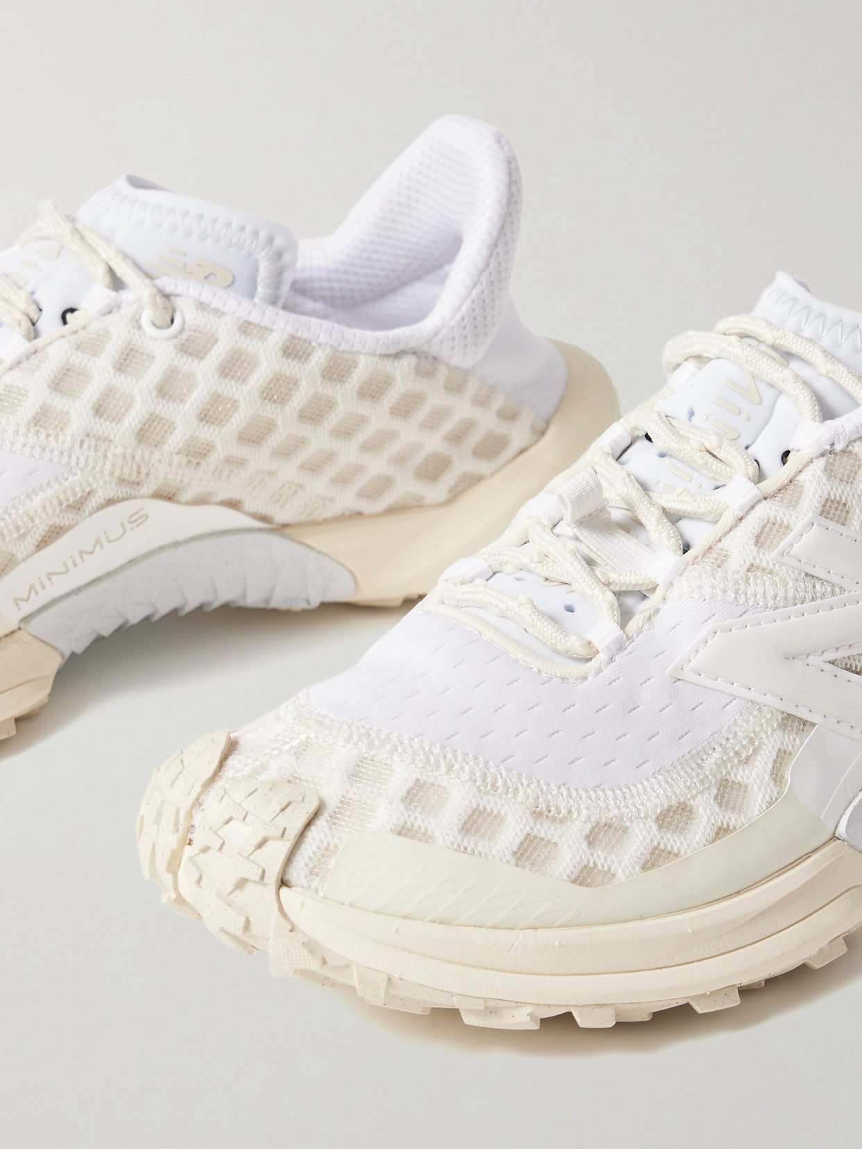 New Balance Minimus Rubber-trimmed Mesh Sneakers