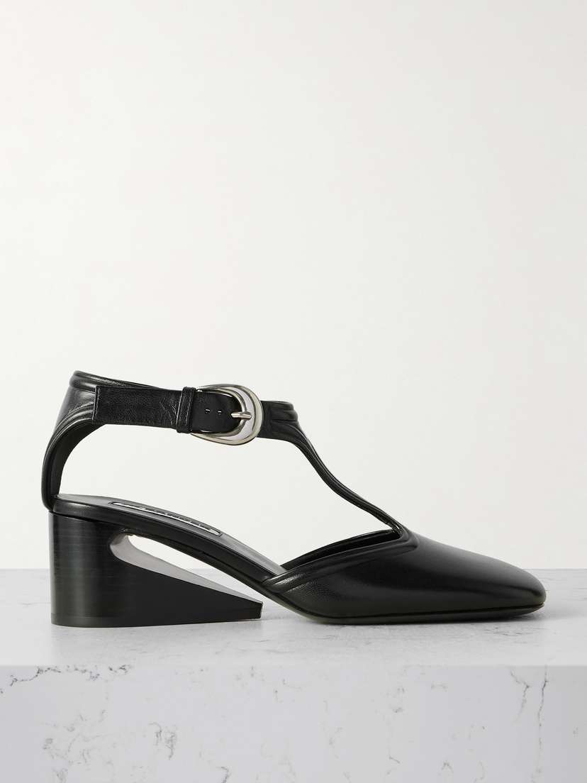 Jil Sander Leather Mary Jane Pumps