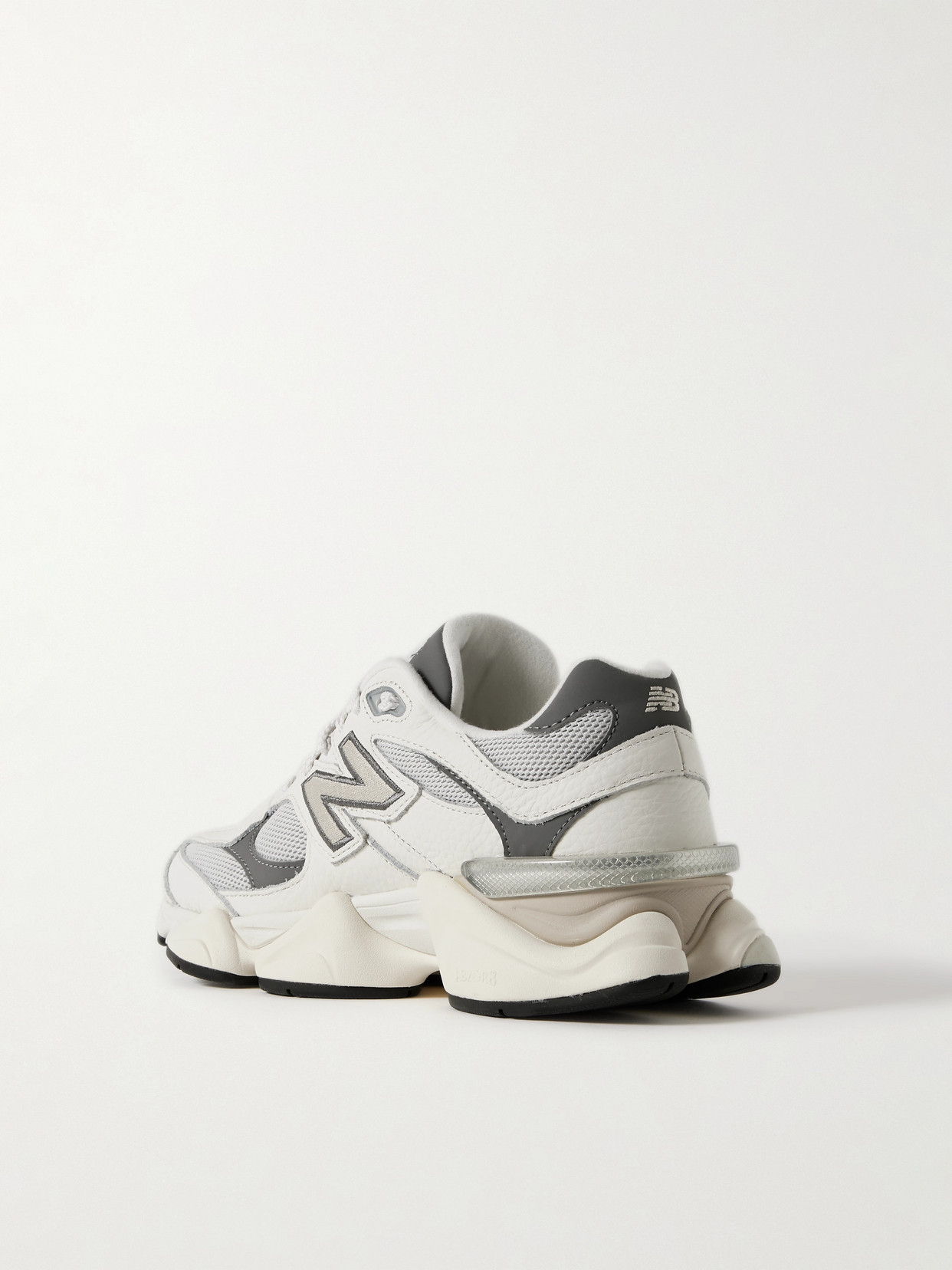 New Balance 9060 Rubber-trimmed Textured-leather And Mesh Sneakers