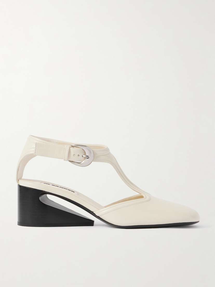Jil Sander Leather Mary Jane Pumps