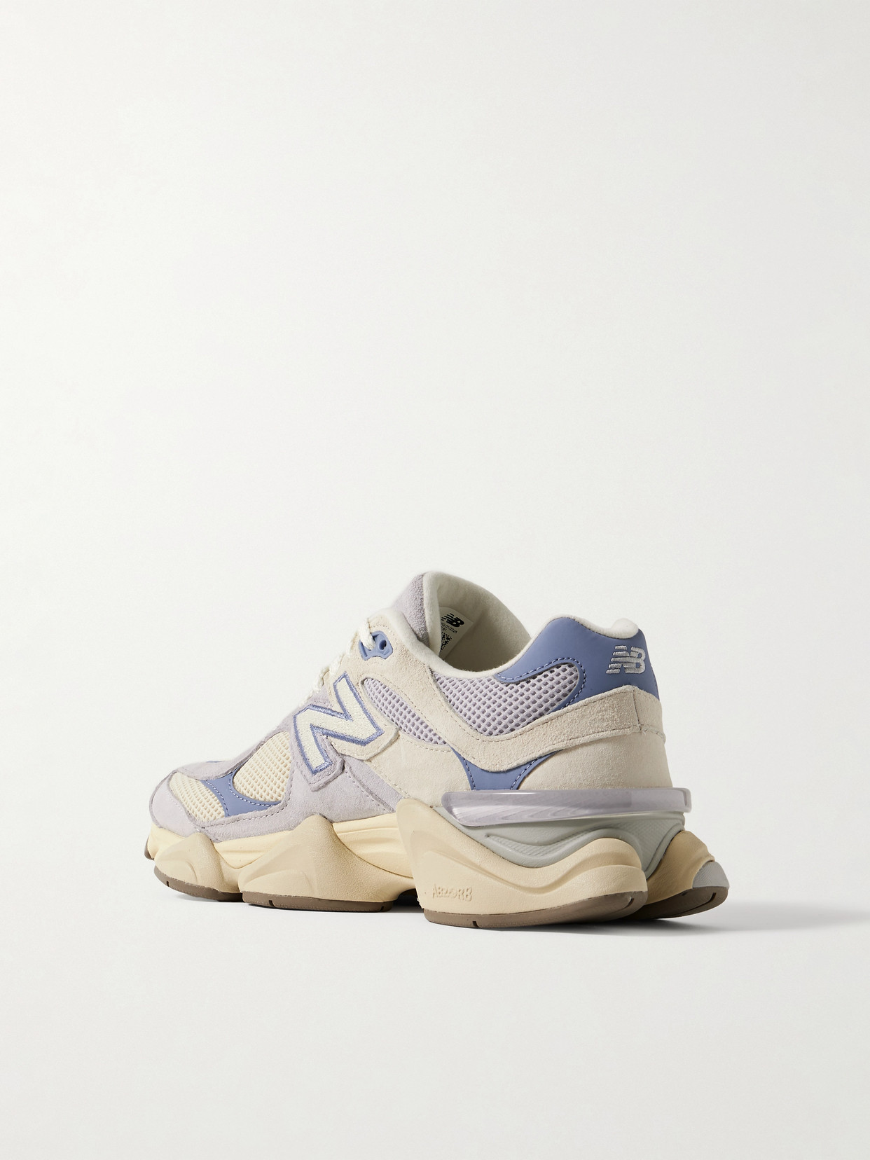New Balance 9060 Rubber And Leather-trimmed Suede And Mesh Sneakers In Blue
