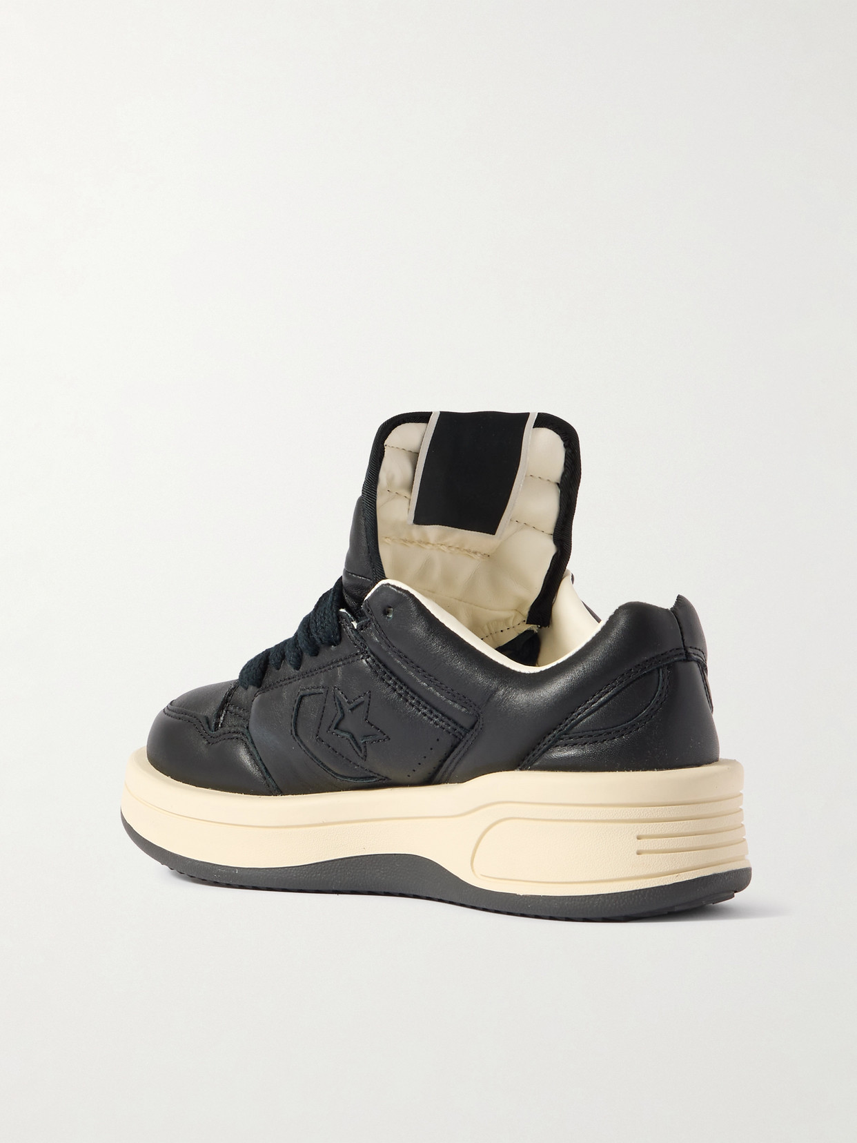 Rick Owens X Converse Turbowpn Leather Sneakers
