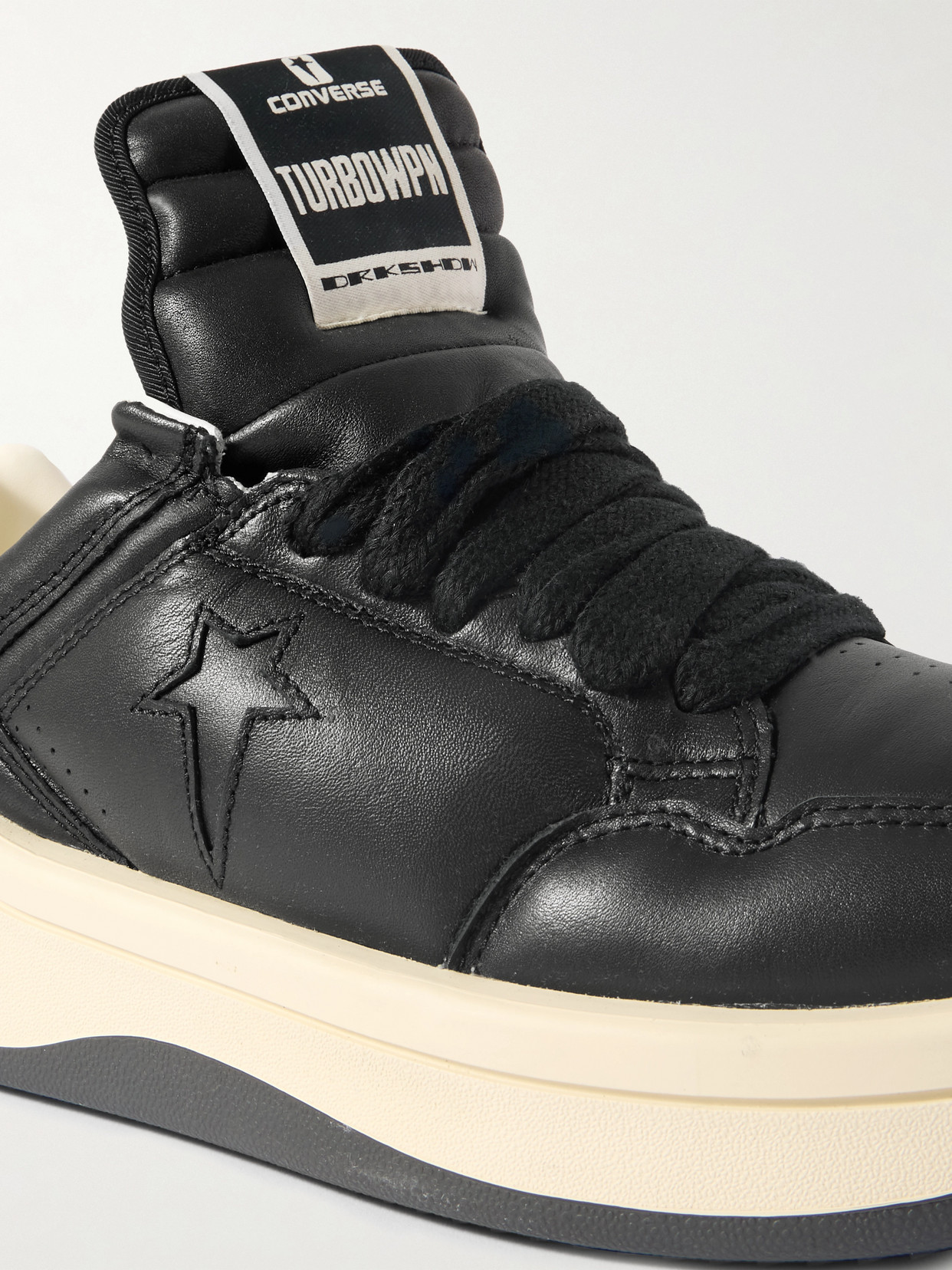 Rick Owens X Converse Turbowpn Leather Sneakers